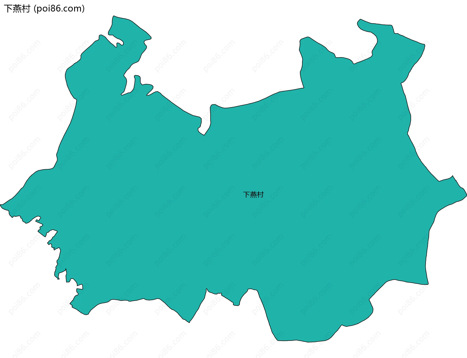 下燕村边界地图