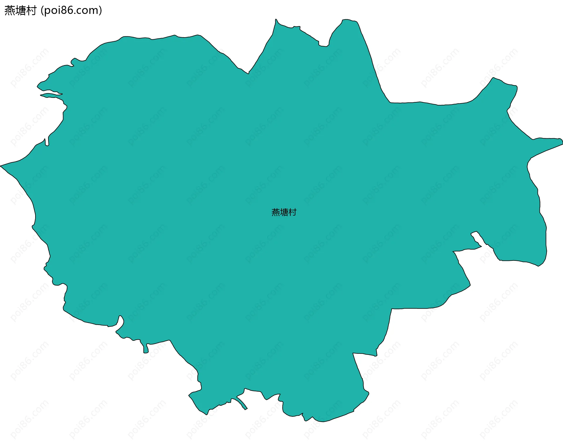 燕塘村边界地图