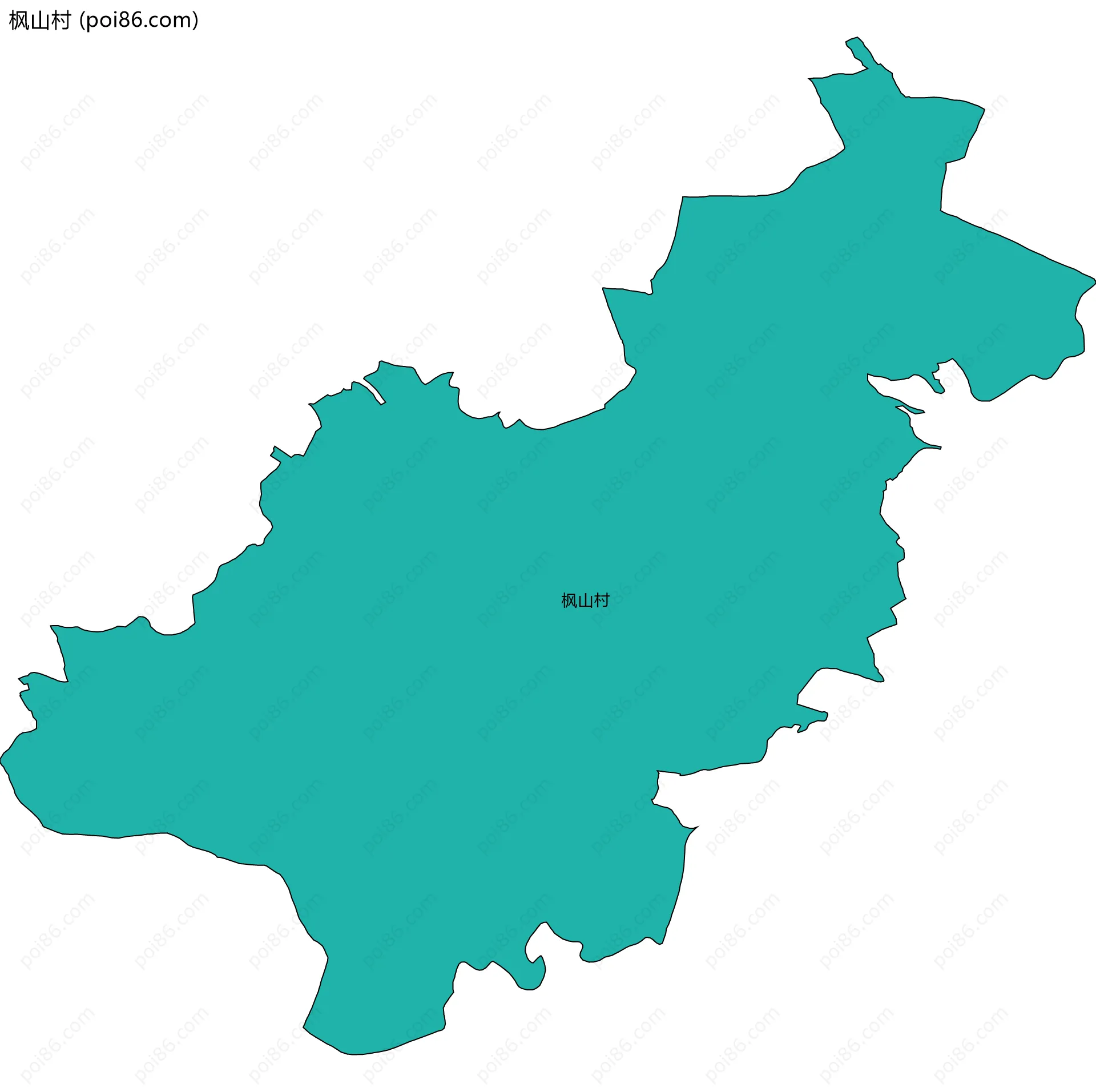 枫山村边界地图