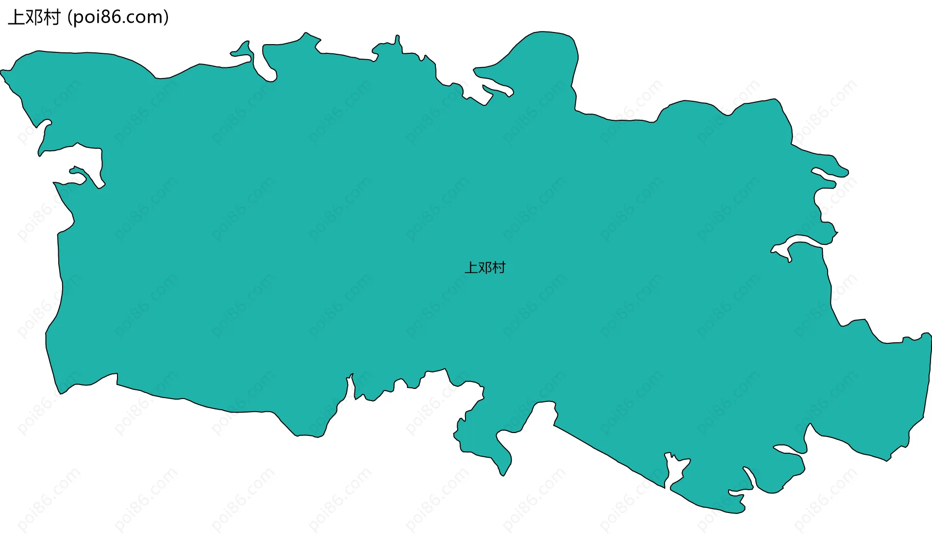 上邓村边界地图