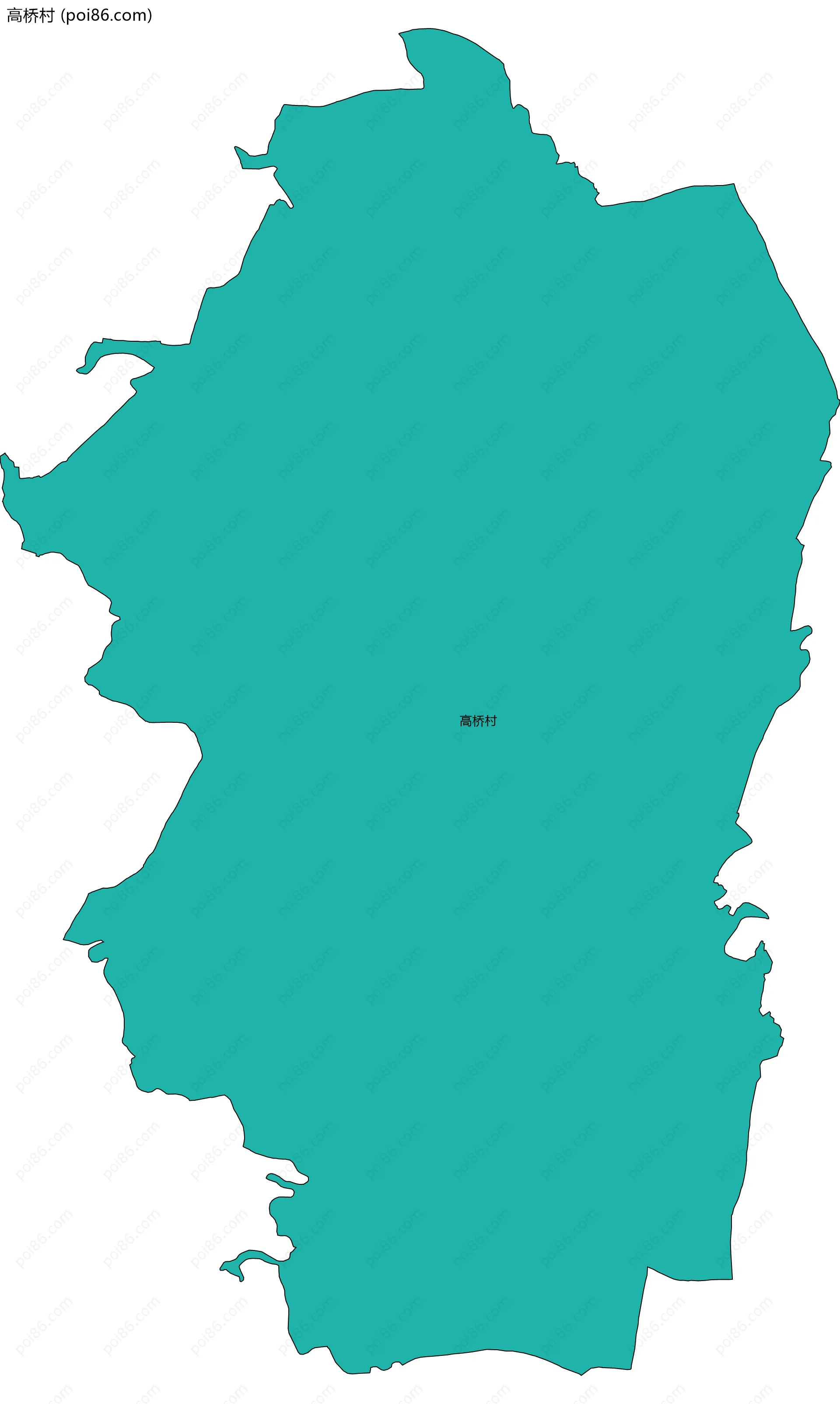 高桥村边界地图