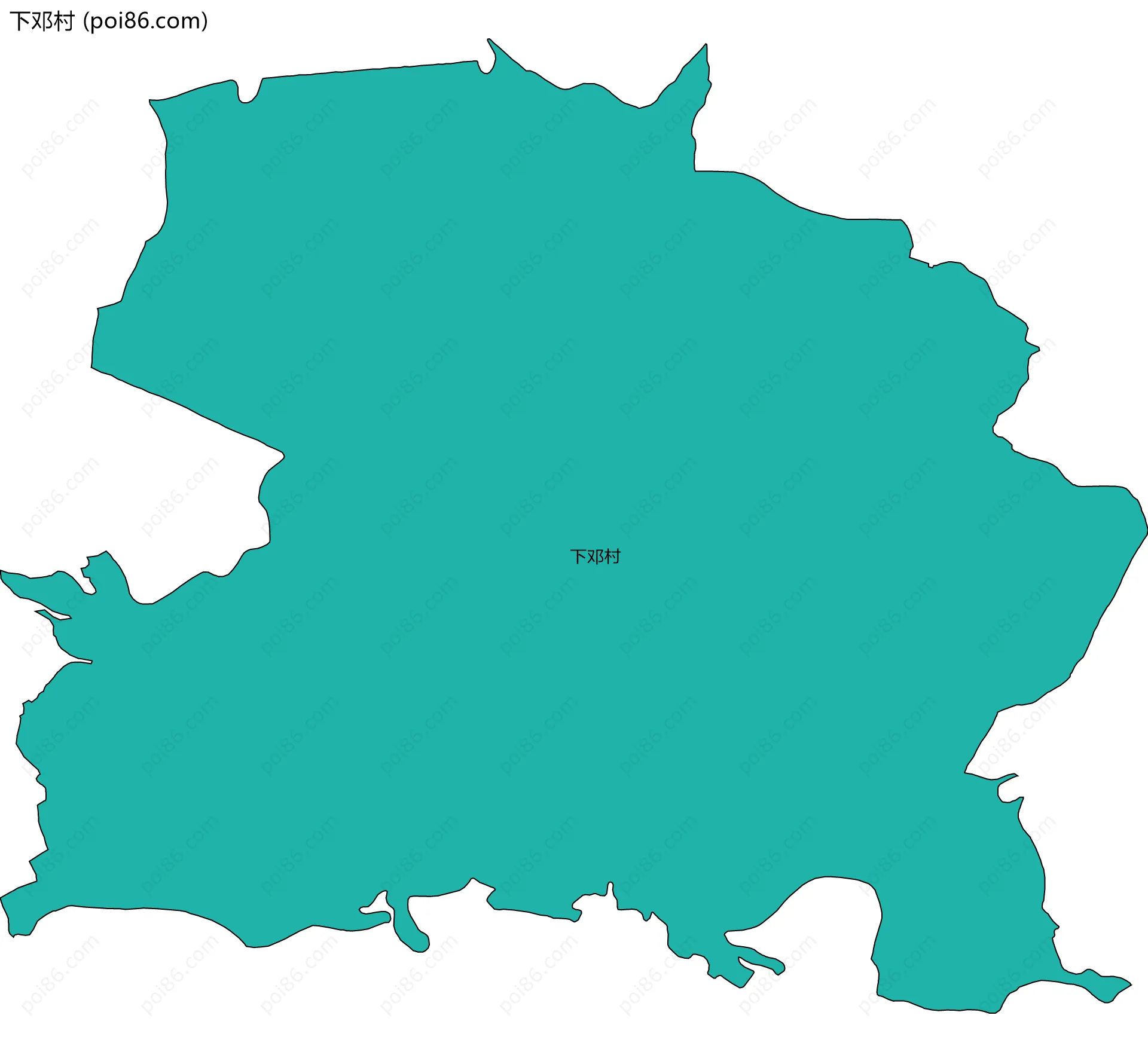 下邓村边界地图