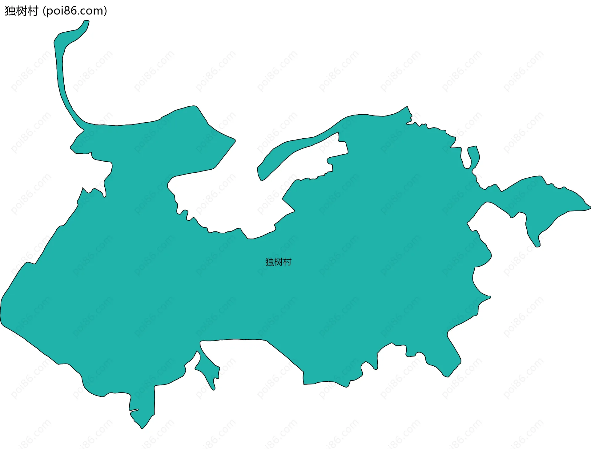 独树村边界地图