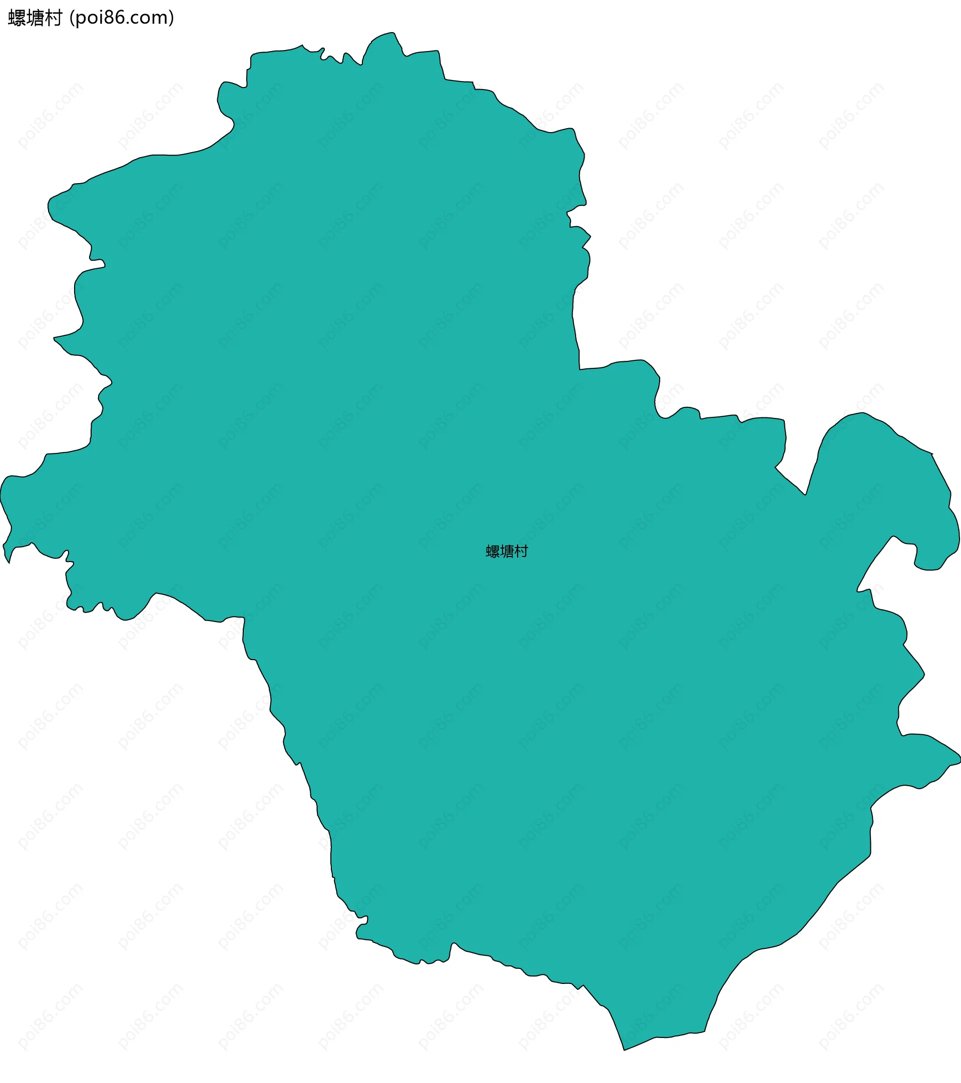 螺塘村边界地图