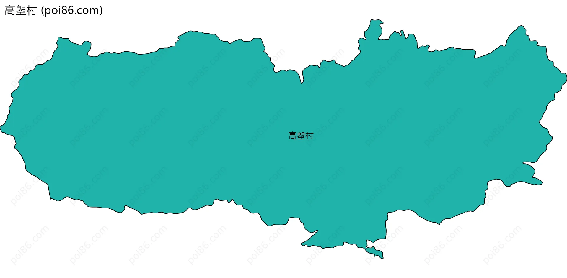 高塱村边界地图