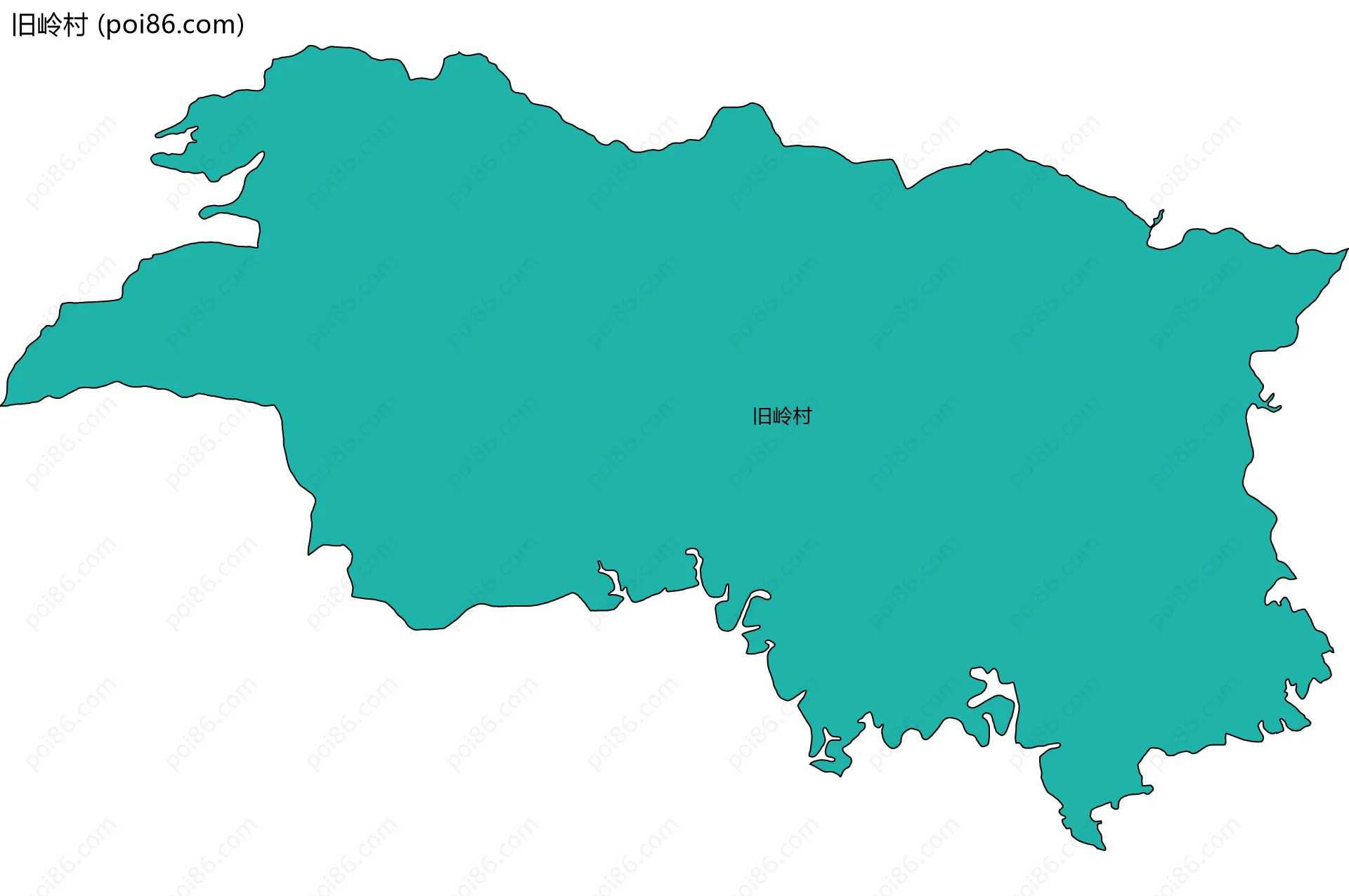 旧岭村边界地图