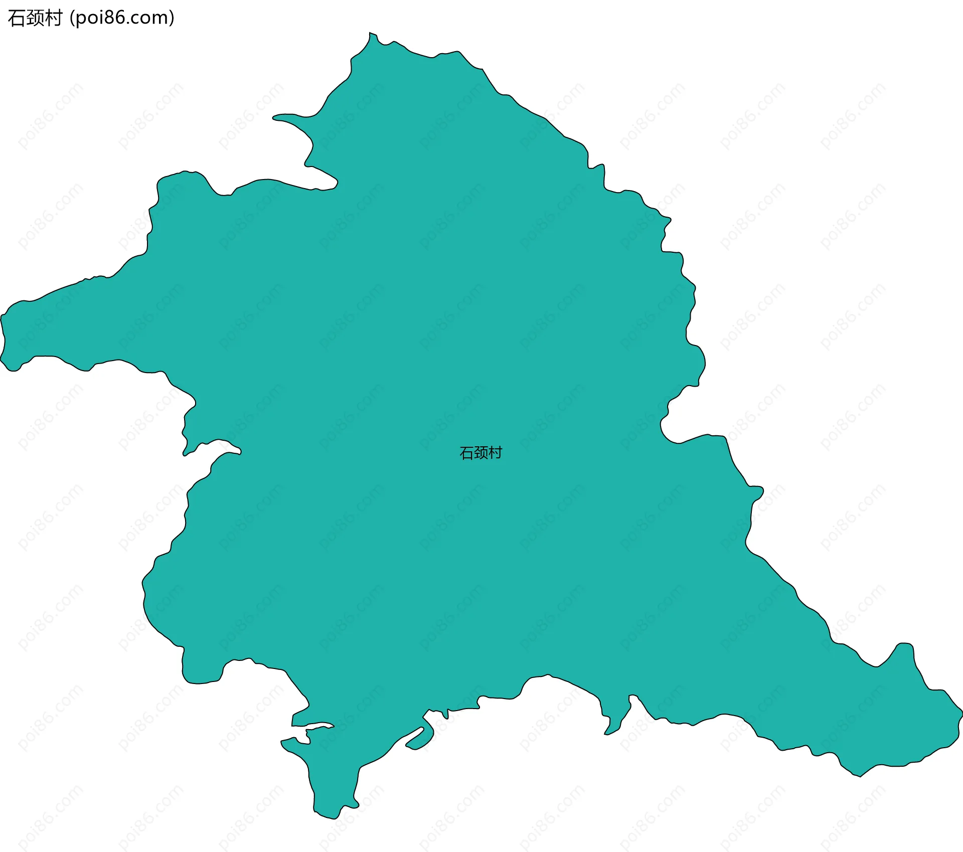 石颈村边界地图