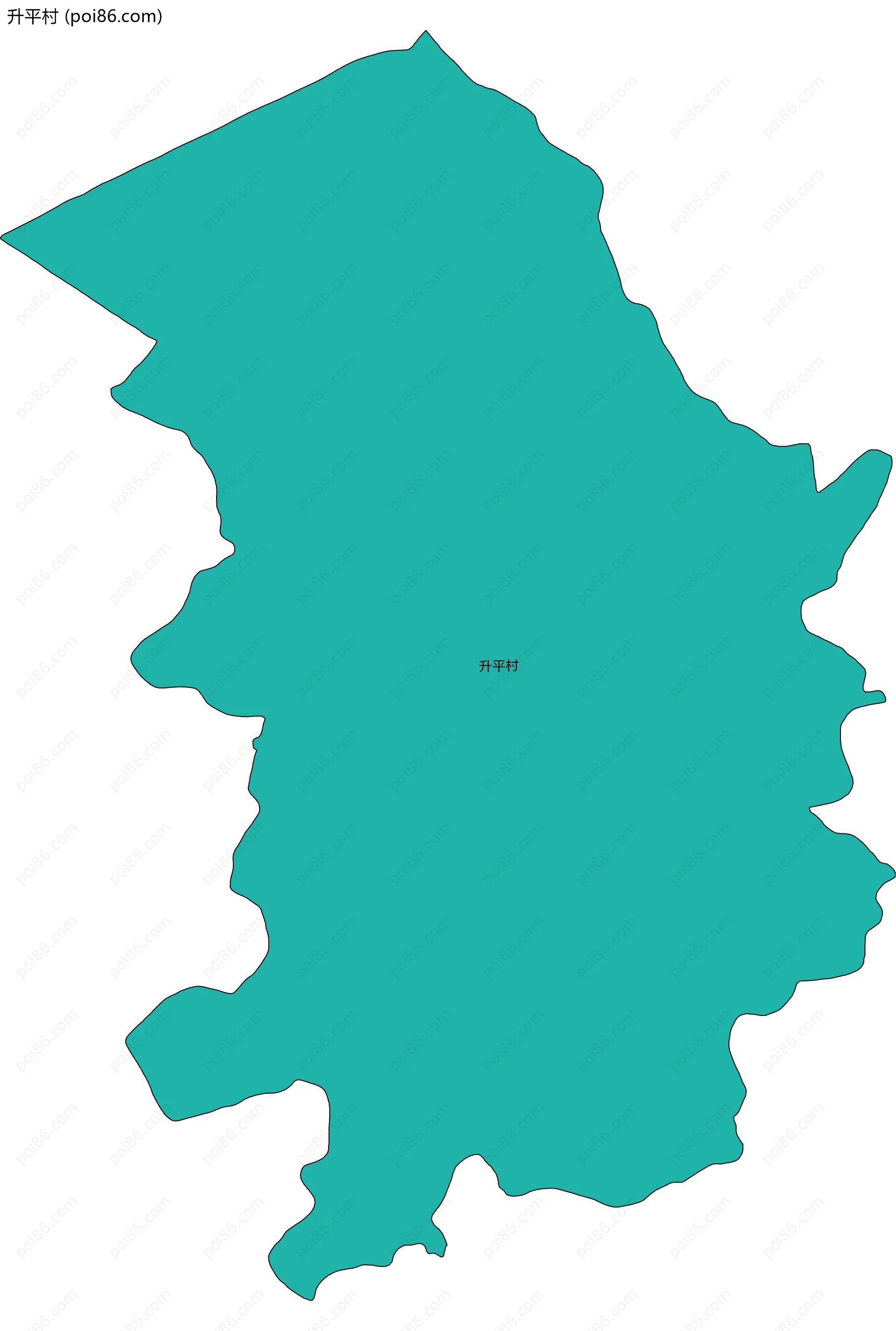 升平村边界地图