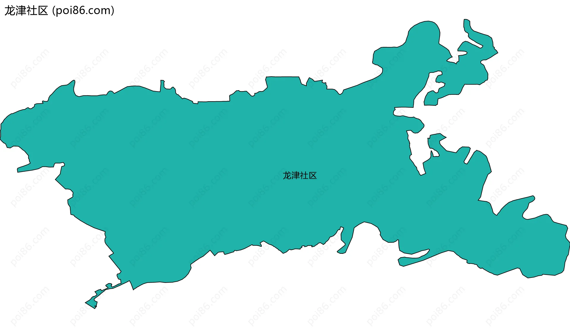 龙津社区边界地图