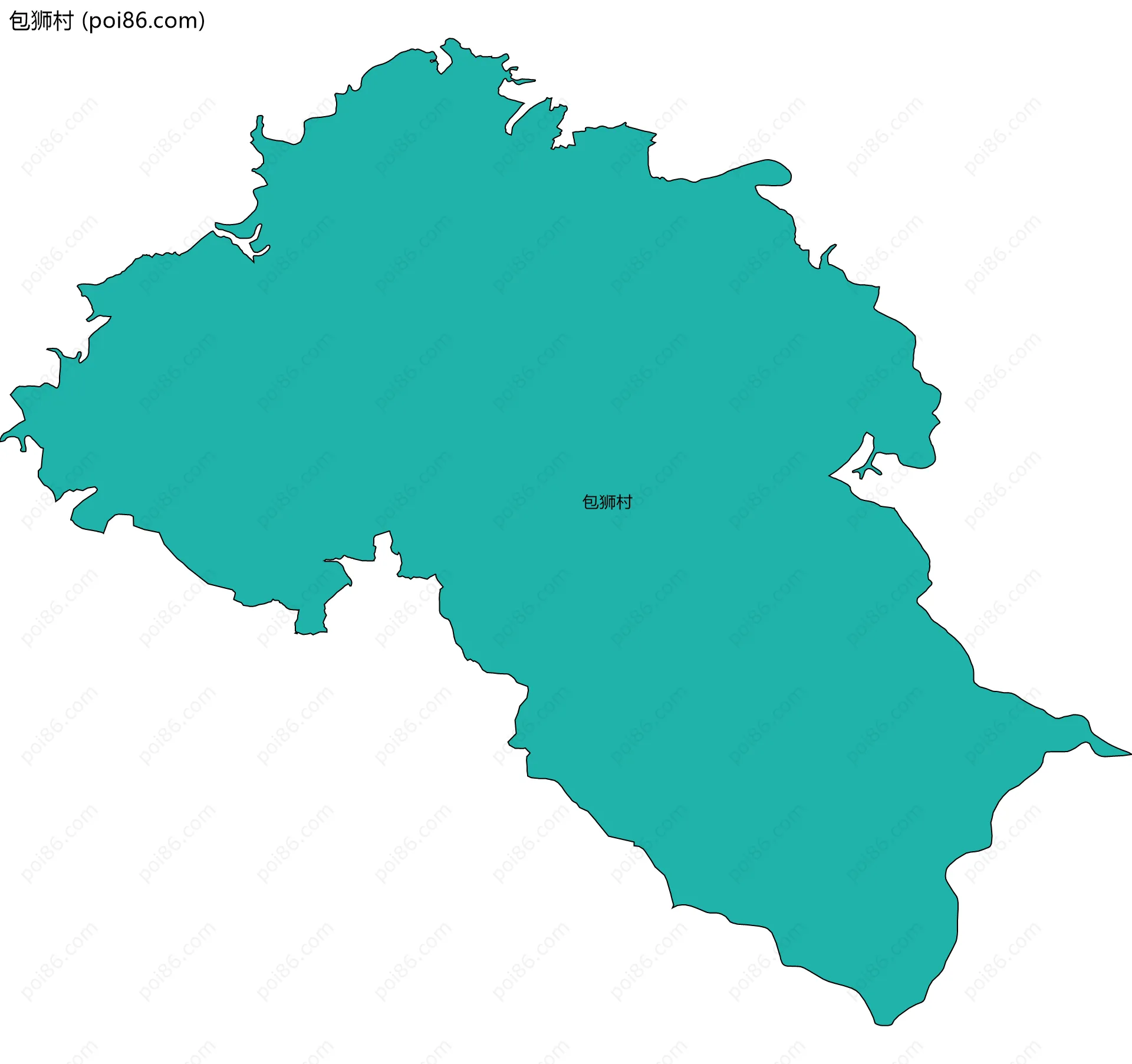 包狮村边界地图