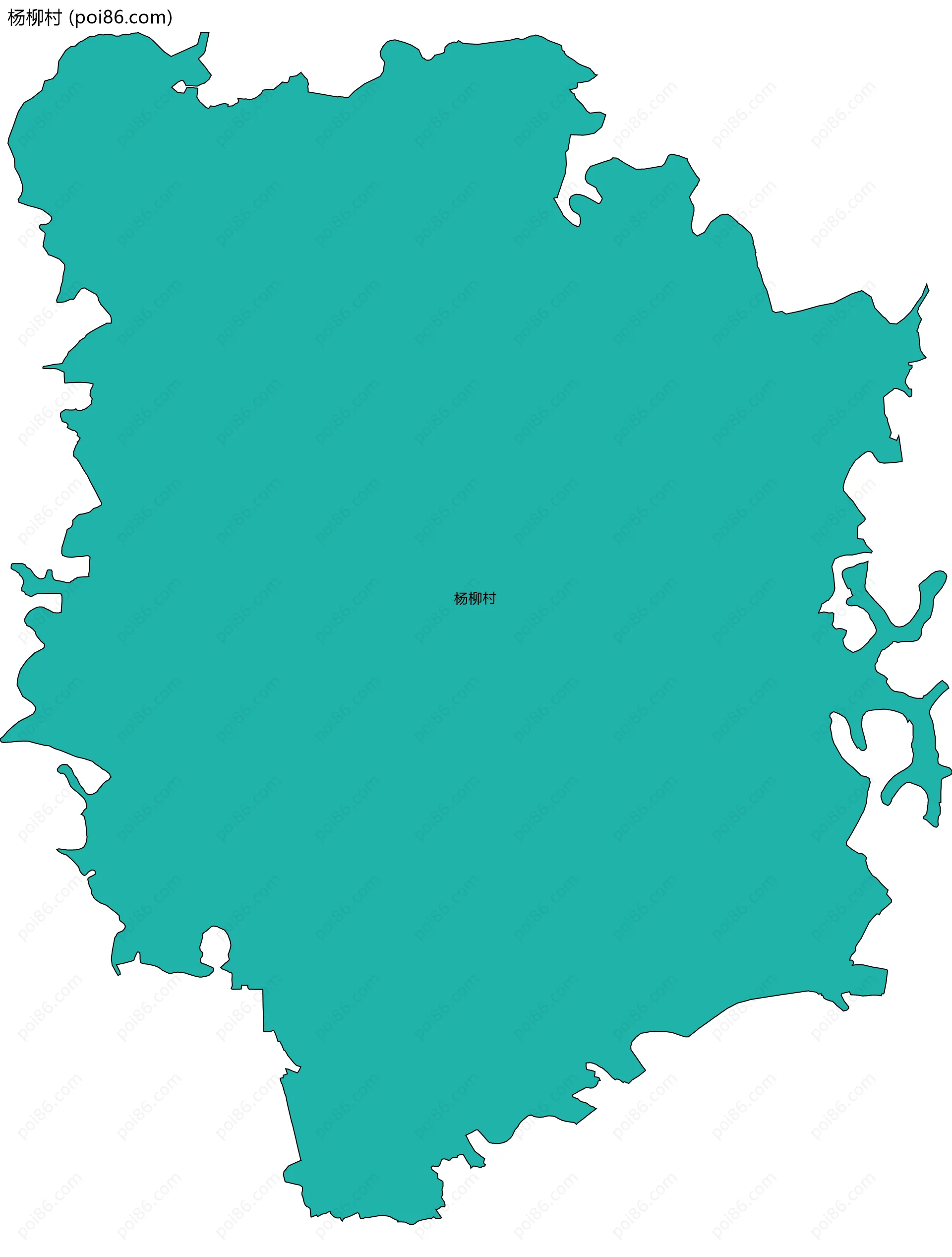 杨柳村边界地图