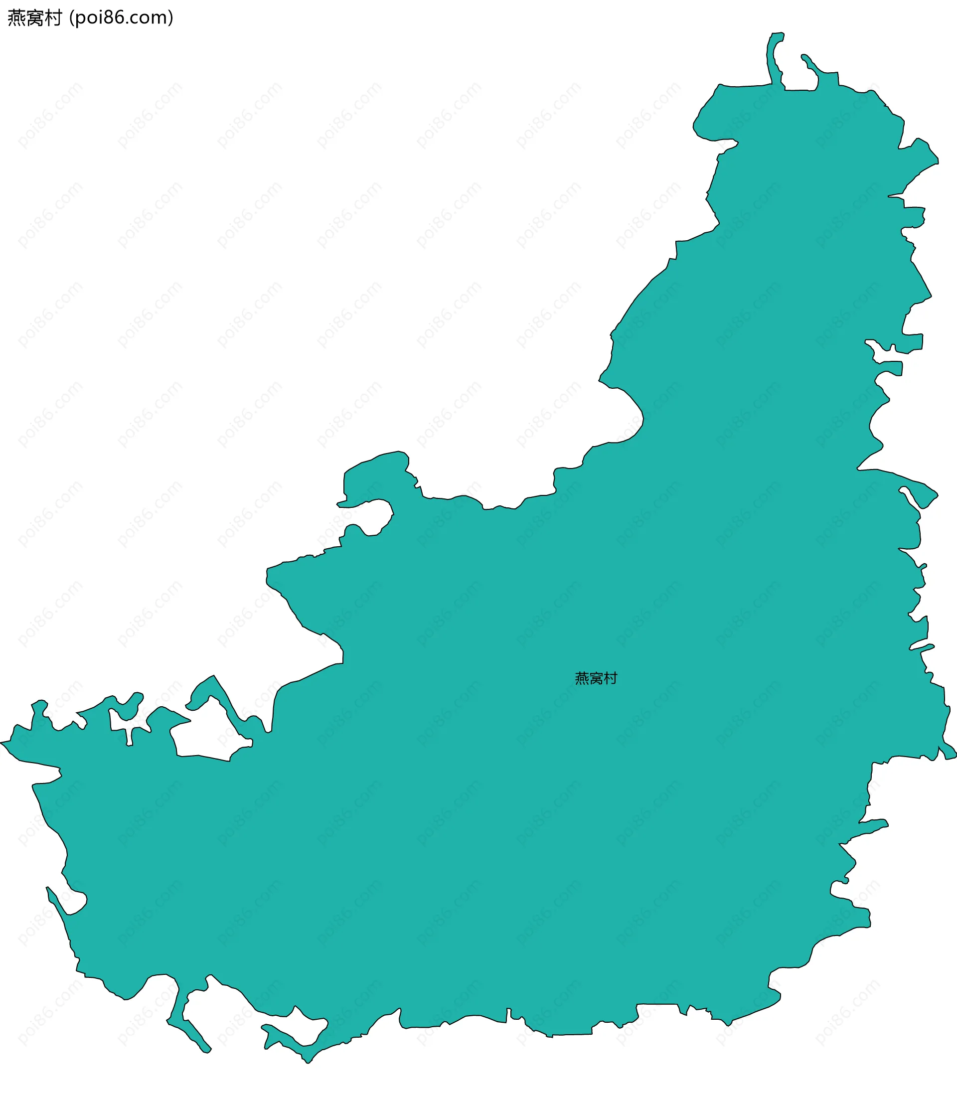 燕窝村边界地图