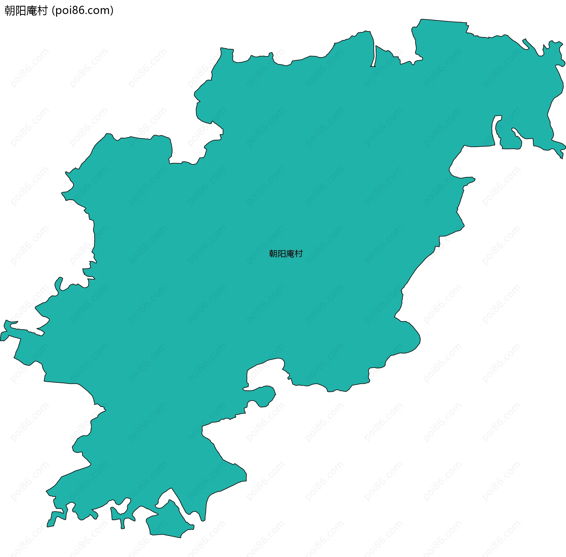 朝阳庵村边界地图