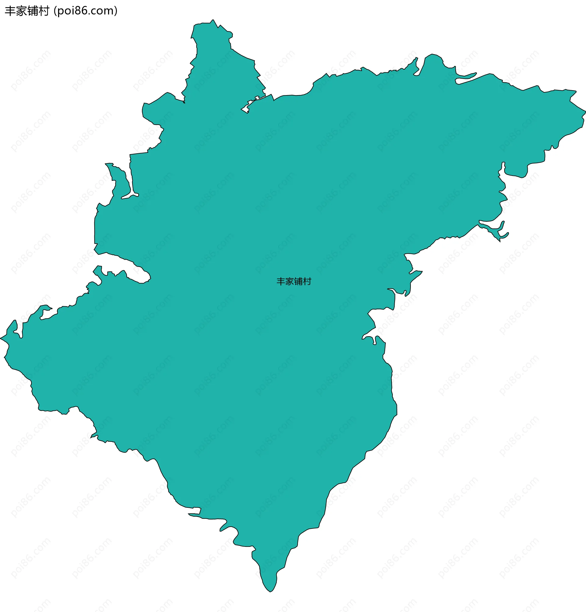 丰家铺村边界地图