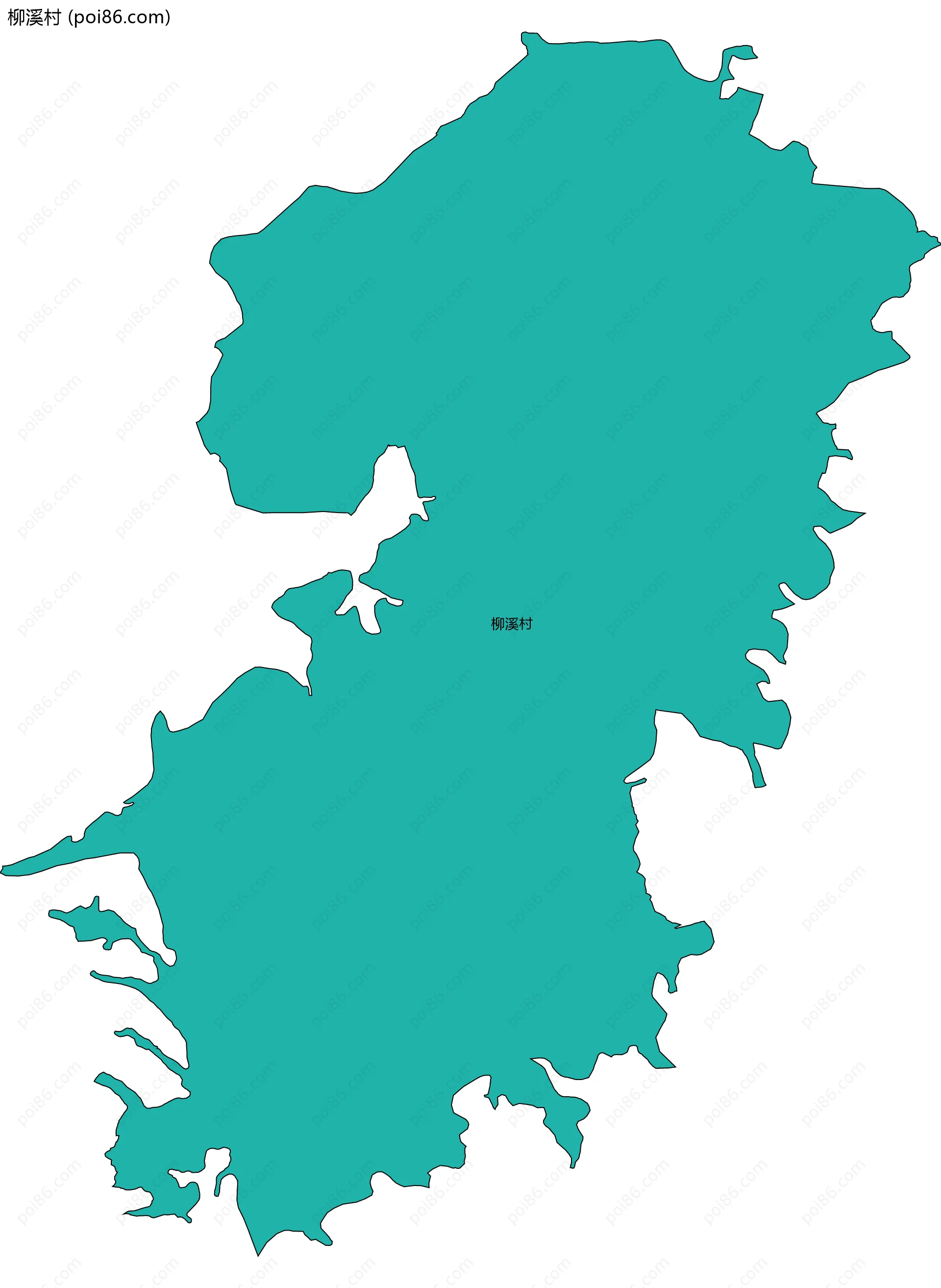 柳溪村边界地图