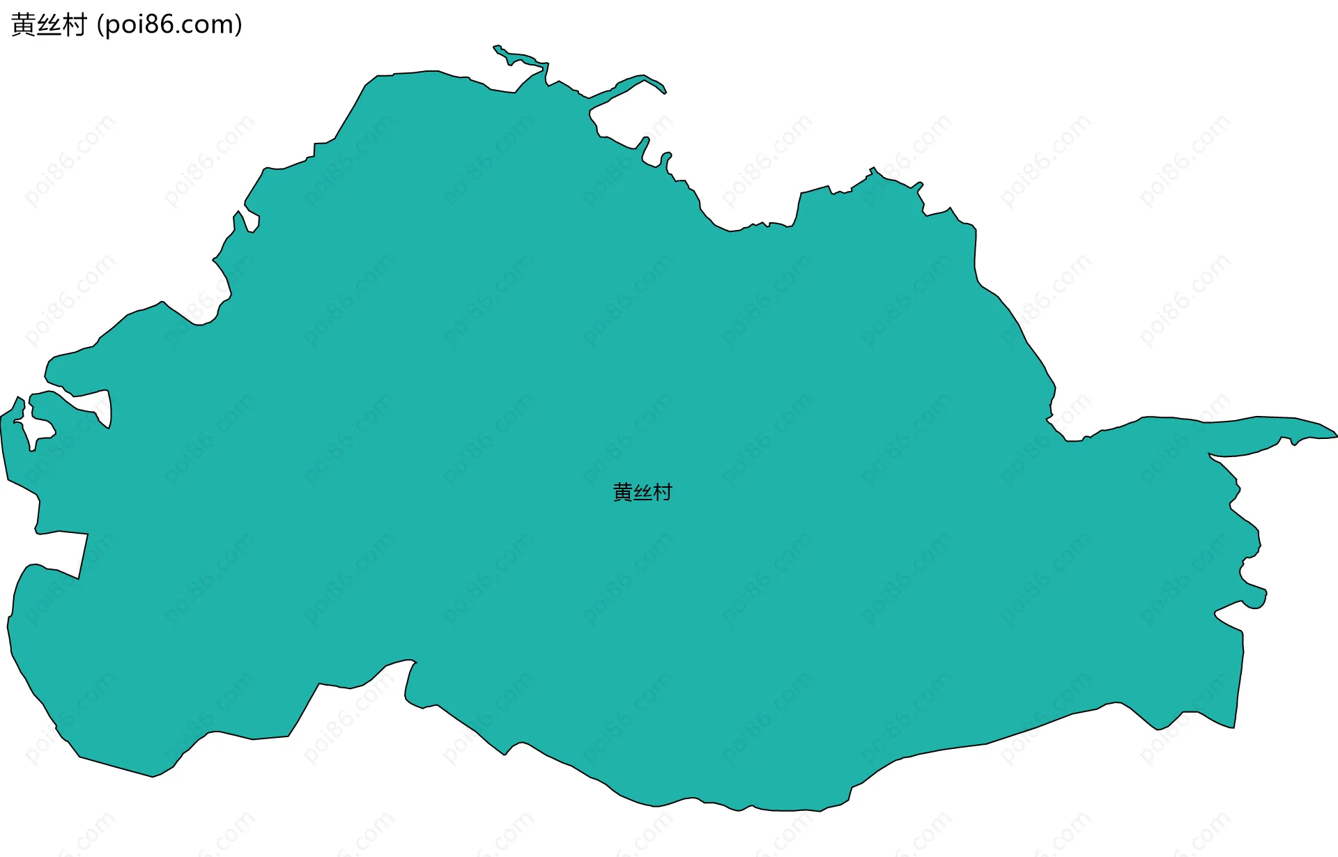 黄丝村边界地图