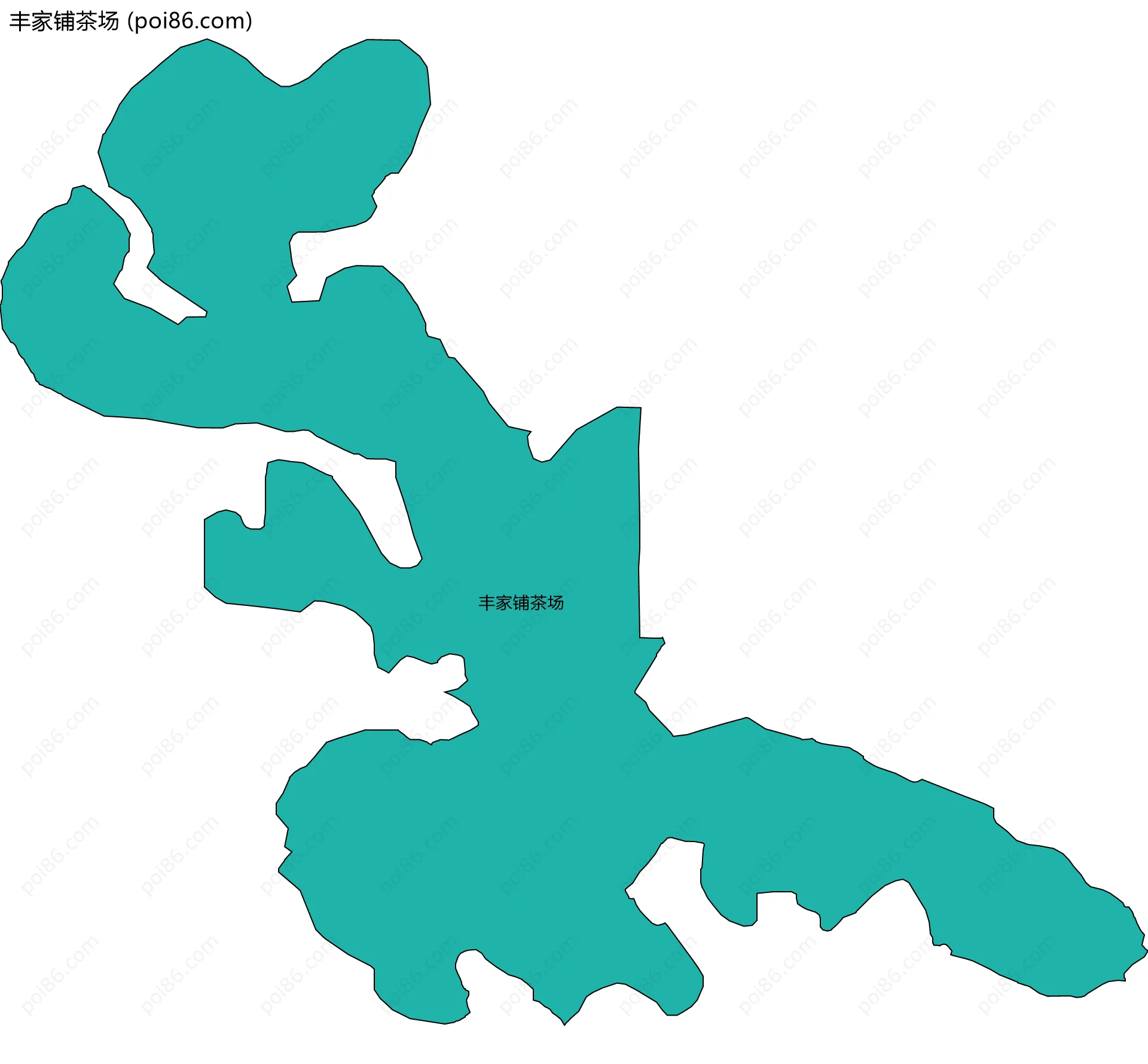 丰家铺茶场边界地图
