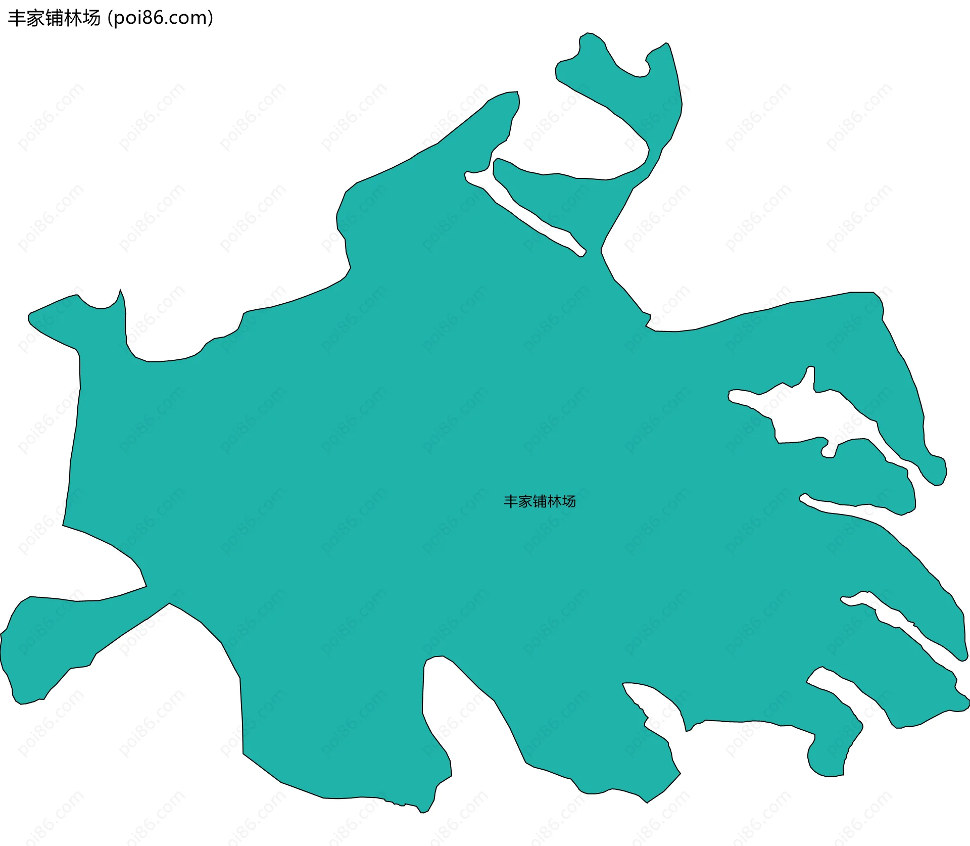 丰家铺林场边界地图