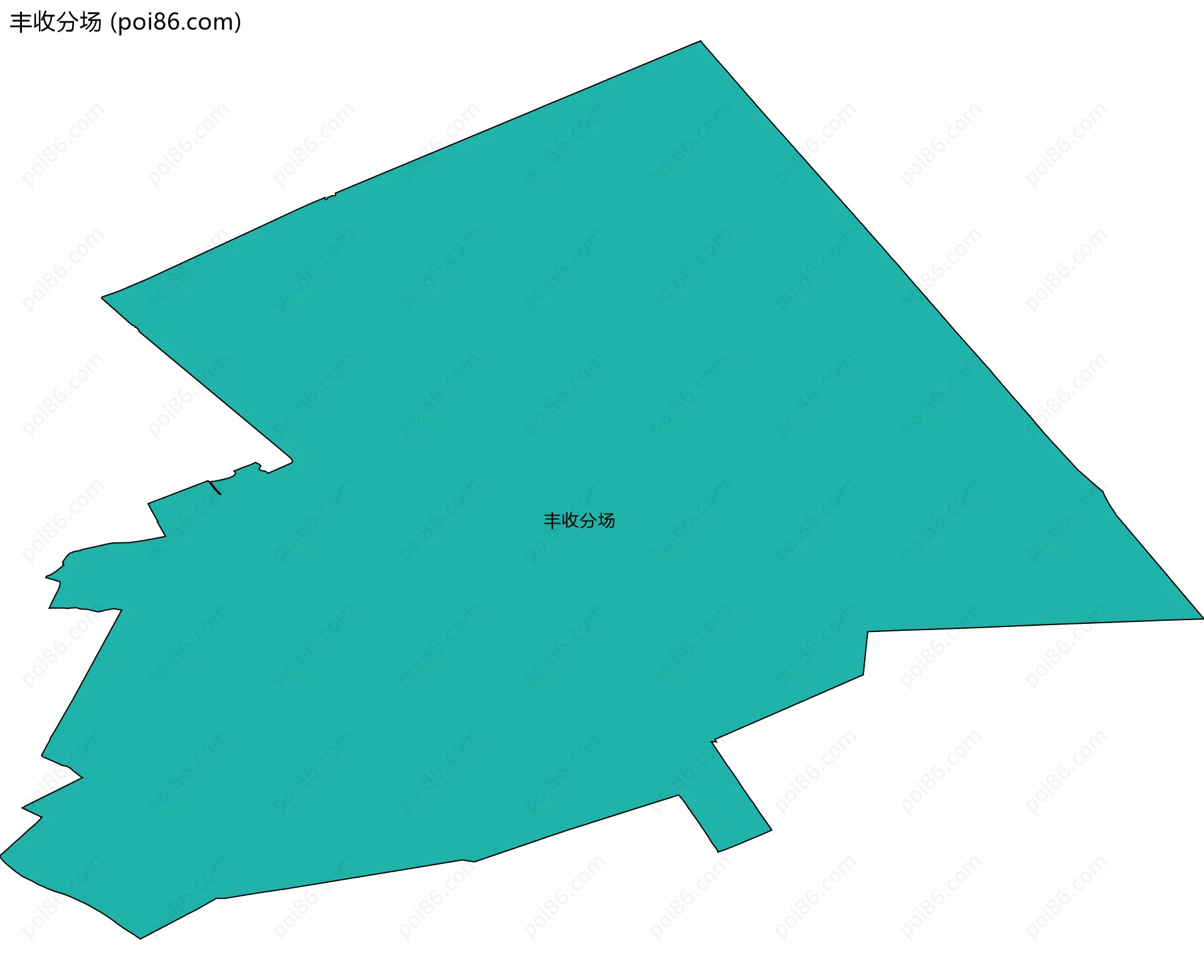丰收分场边界地图