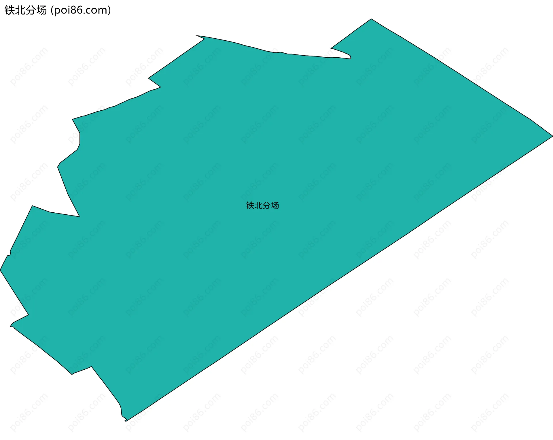 铁北分场边界地图
