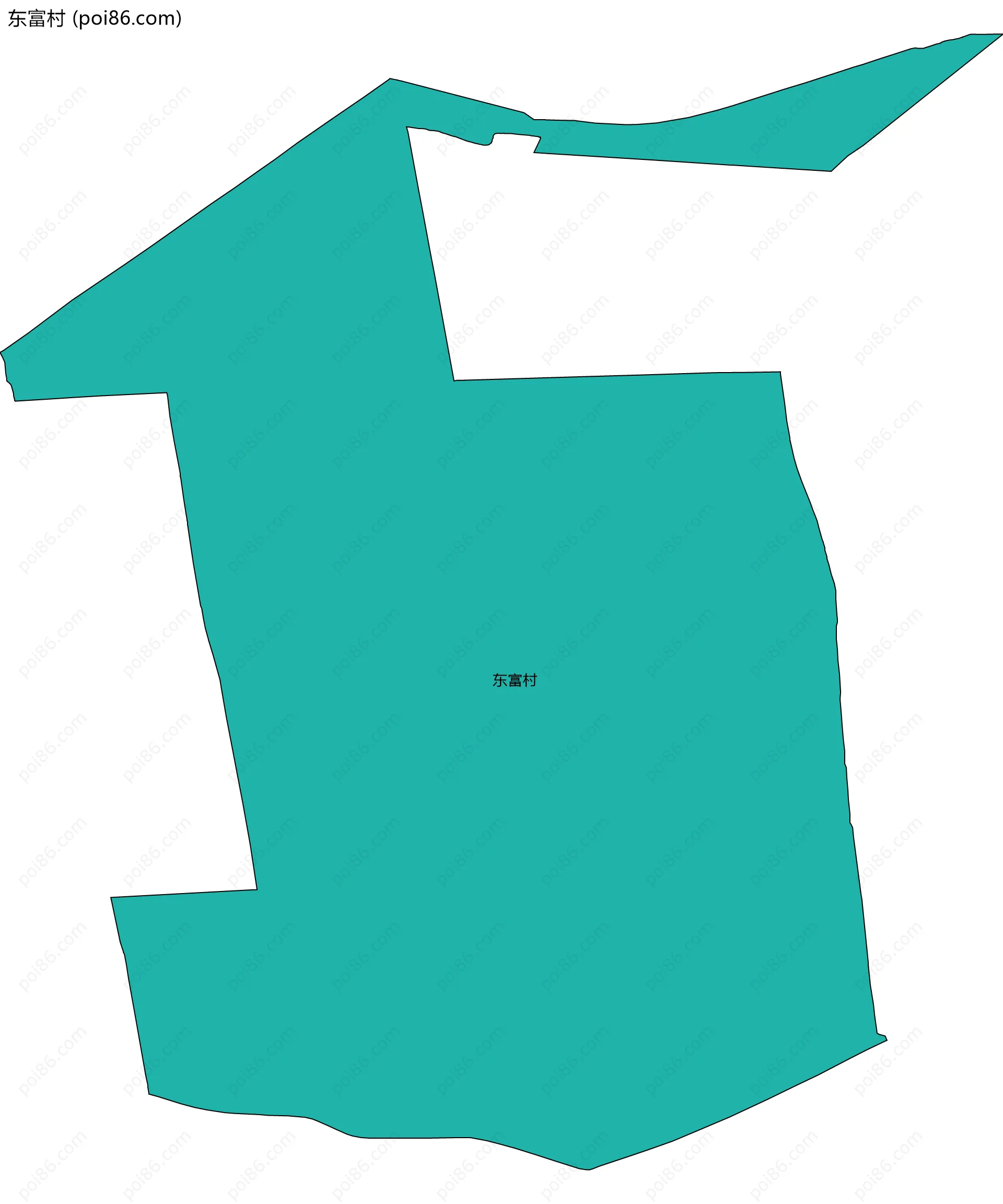 东富村边界地图