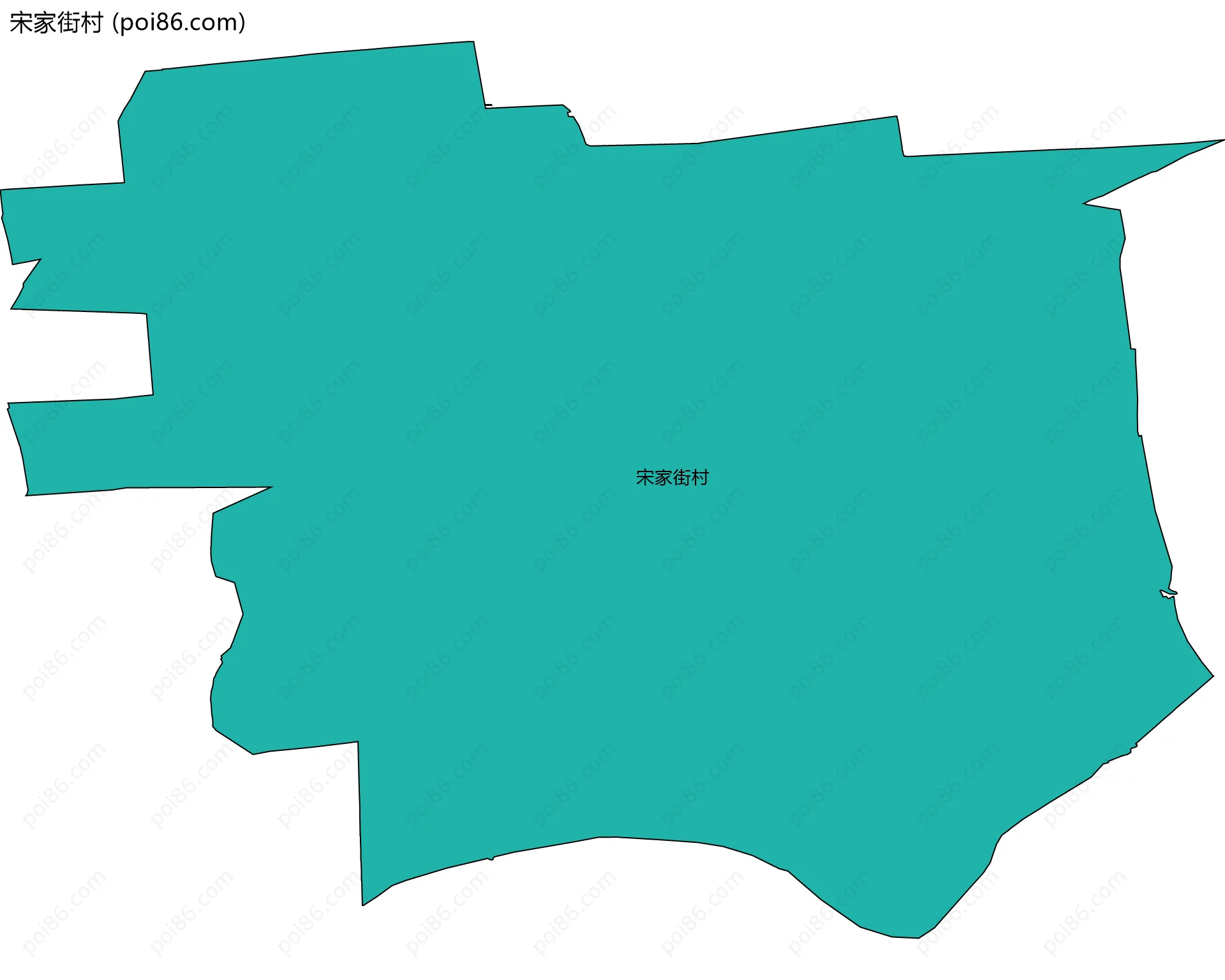 宋家街村边界地图