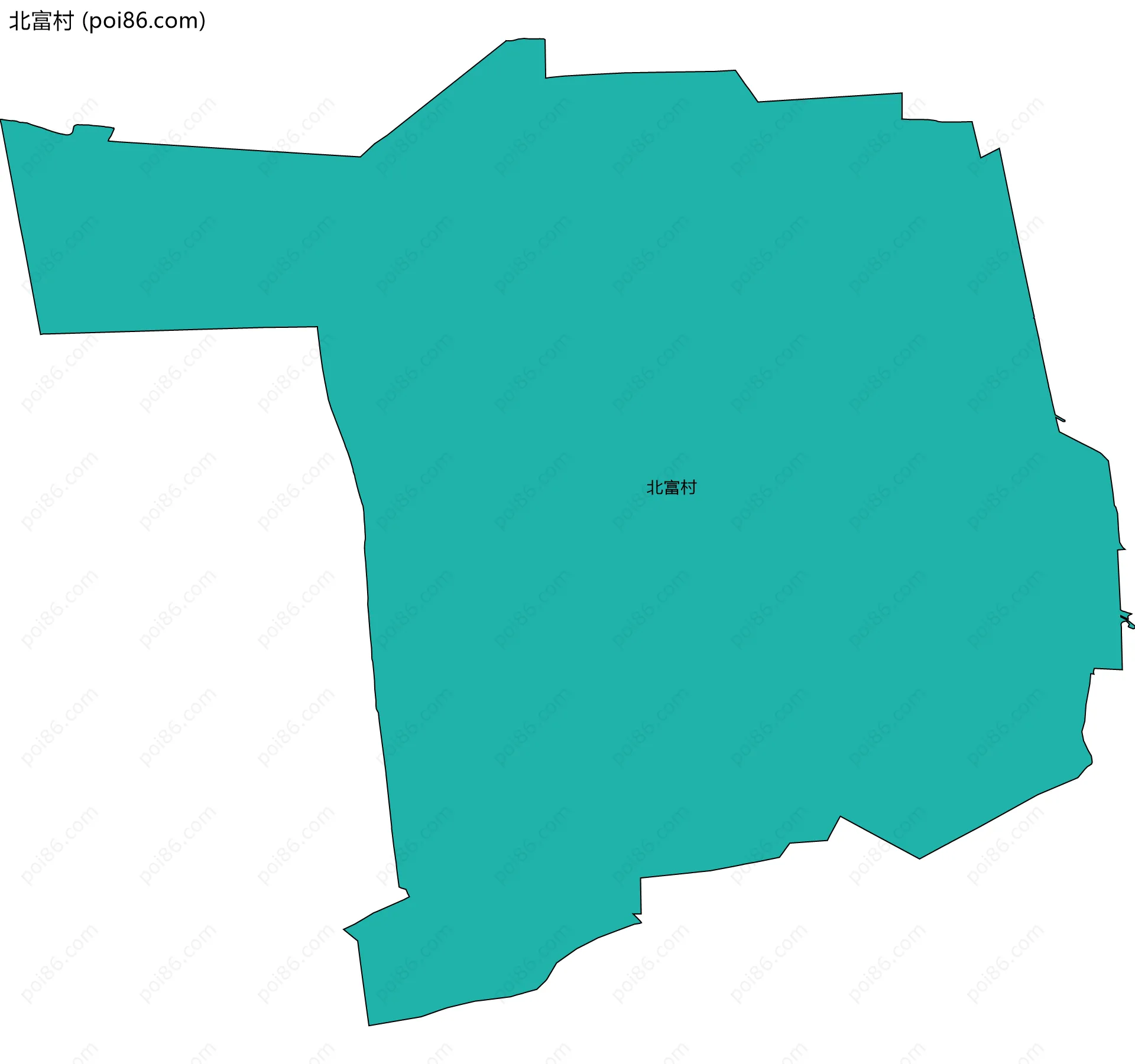 北富村边界地图