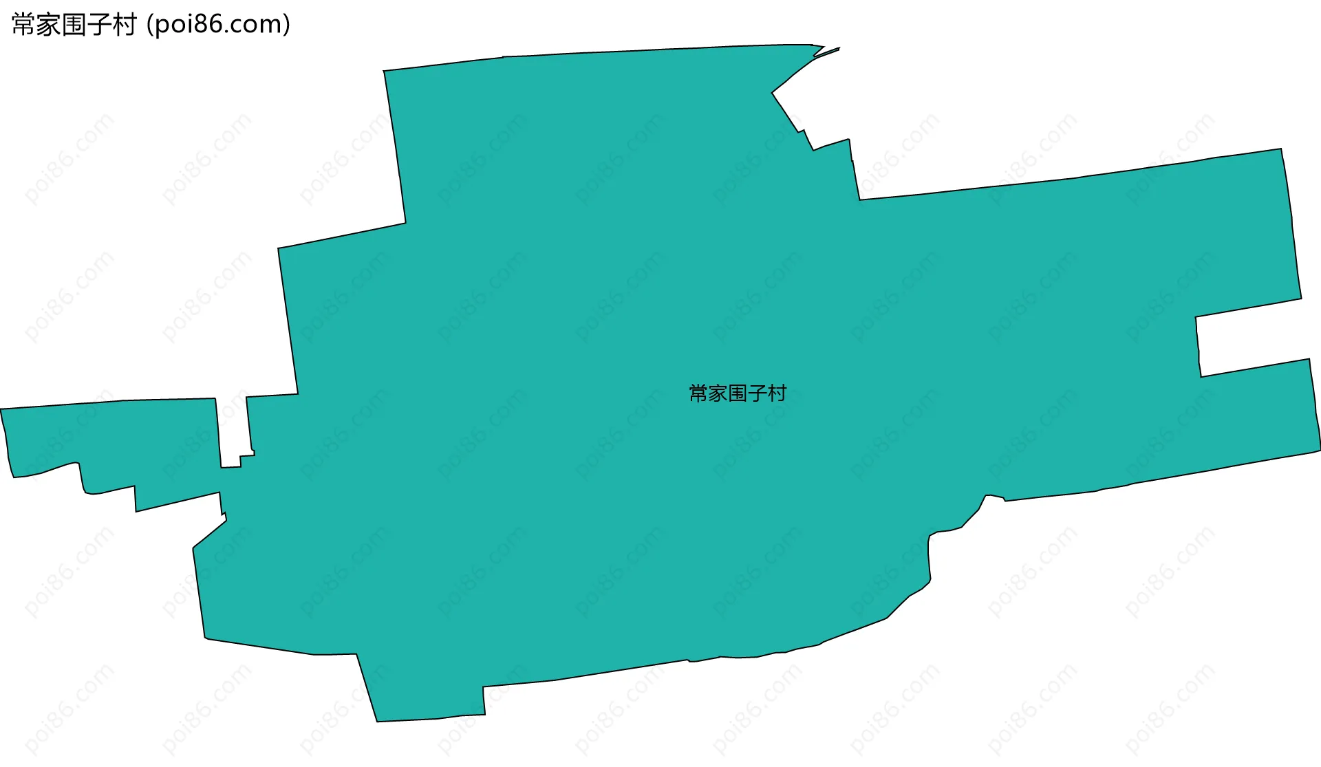 常家围子村边界地图