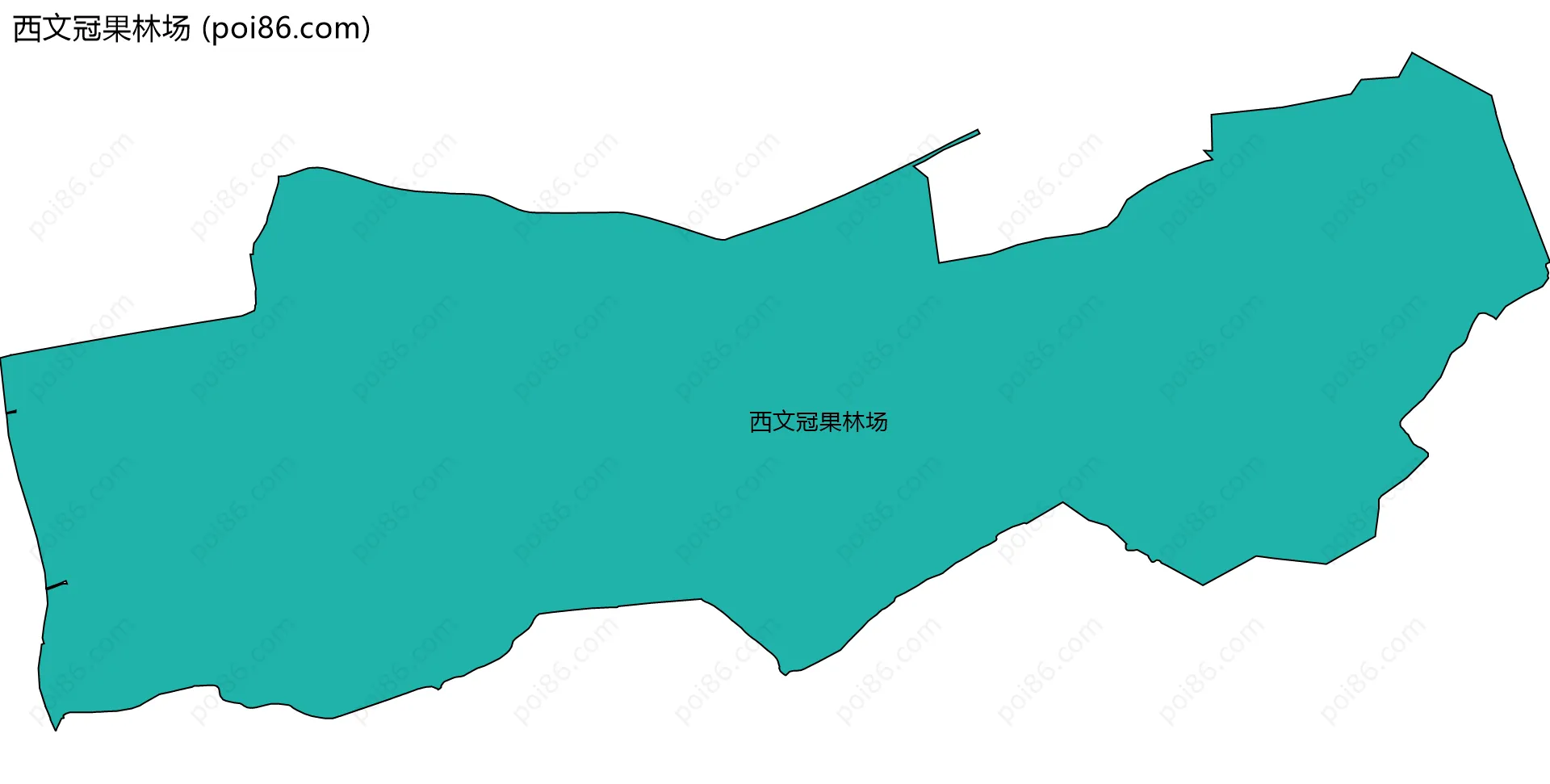 西文冠果林场边界地图