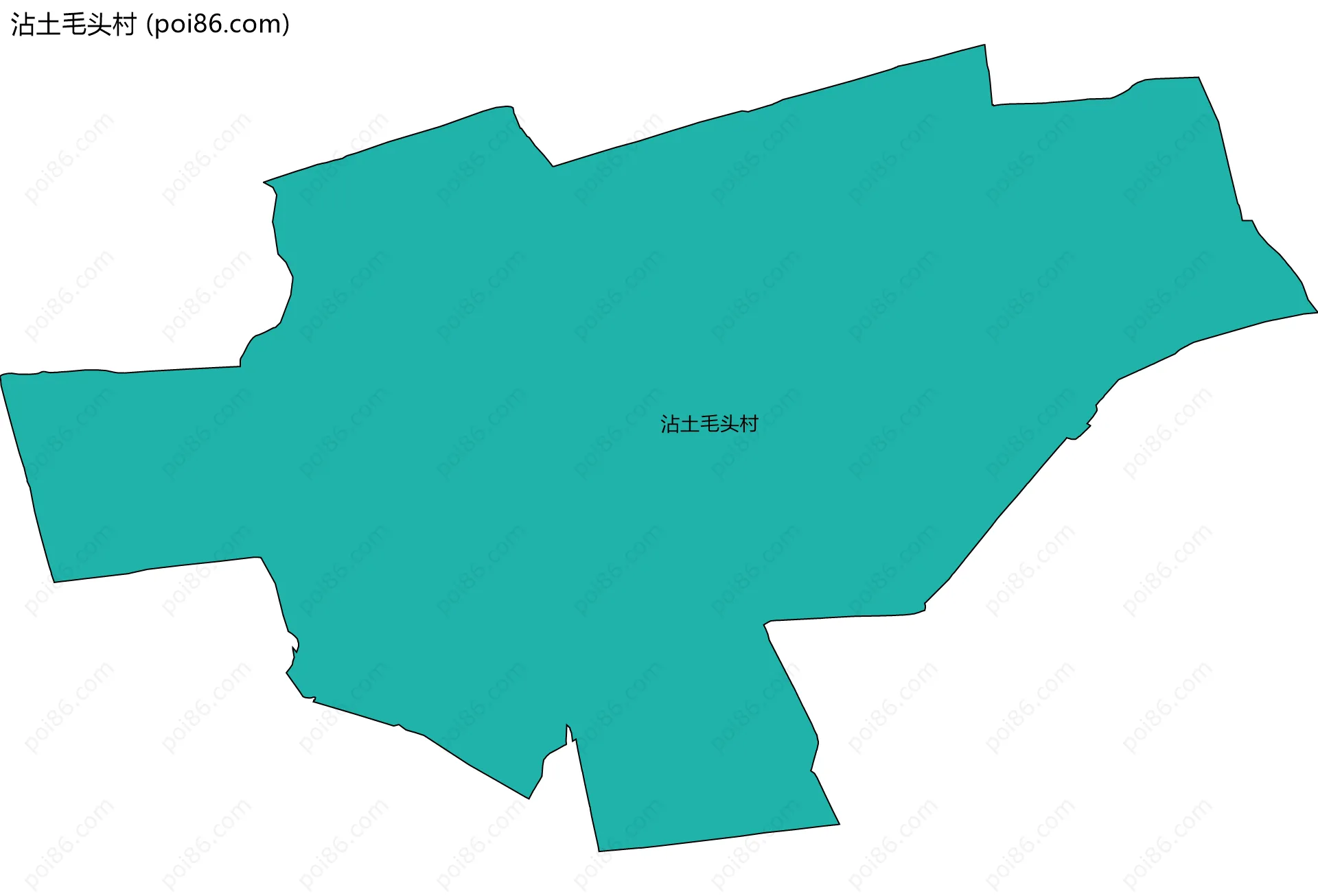 沾土毛头村边界地图