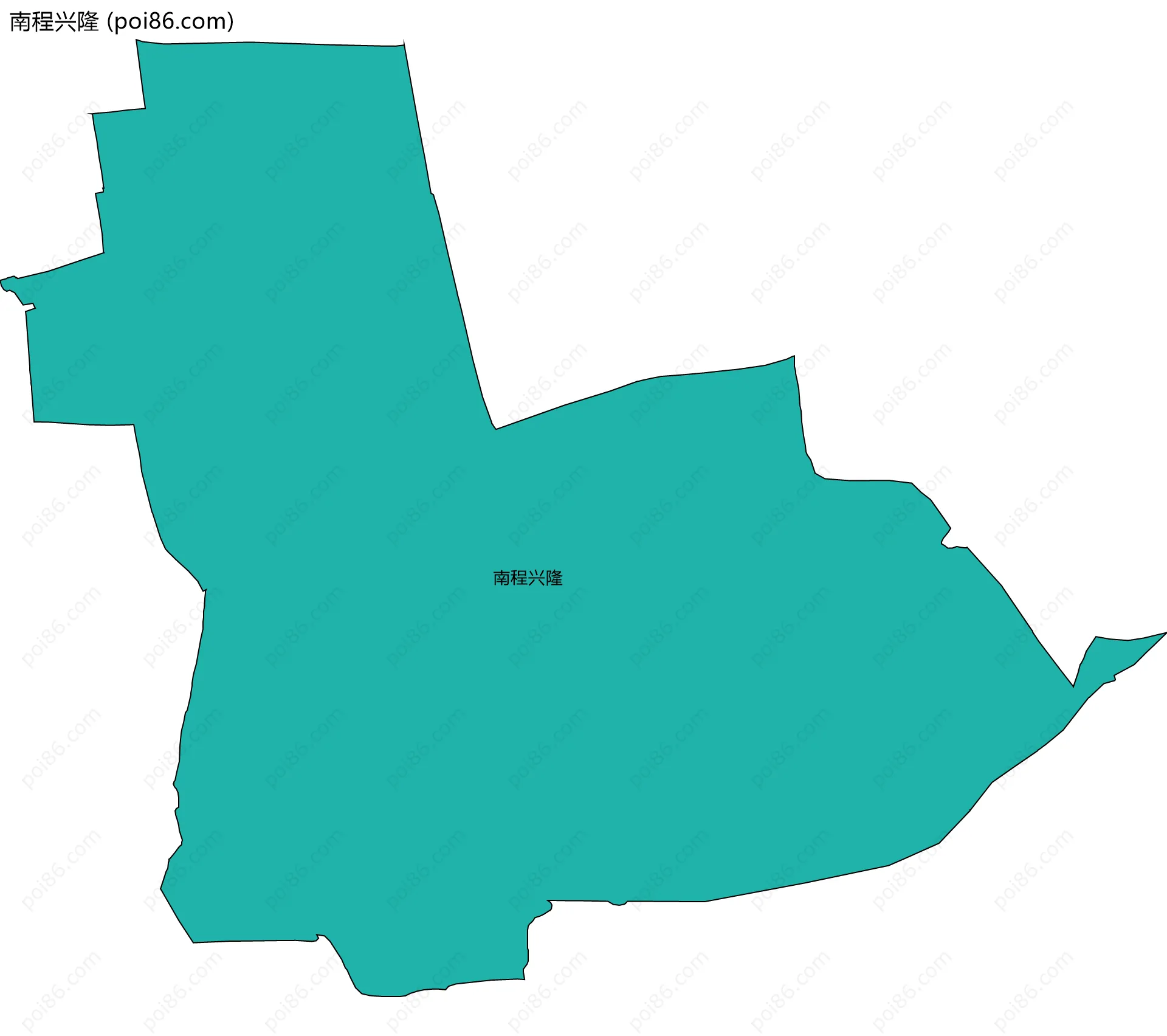 南程兴隆边界地图