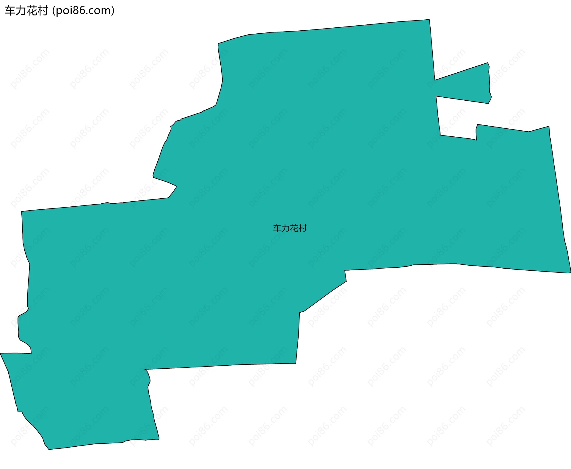 车力花村边界地图