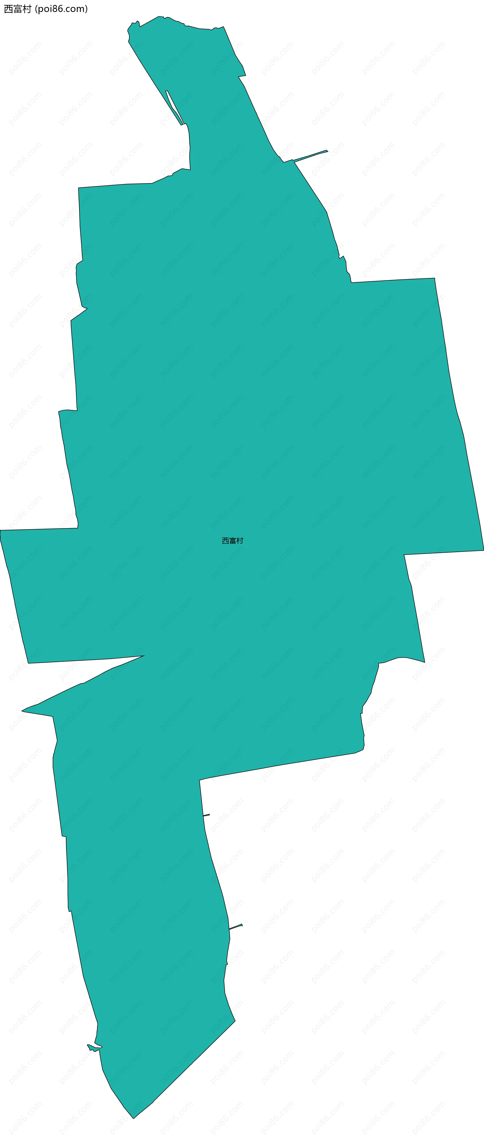 西富村边界地图