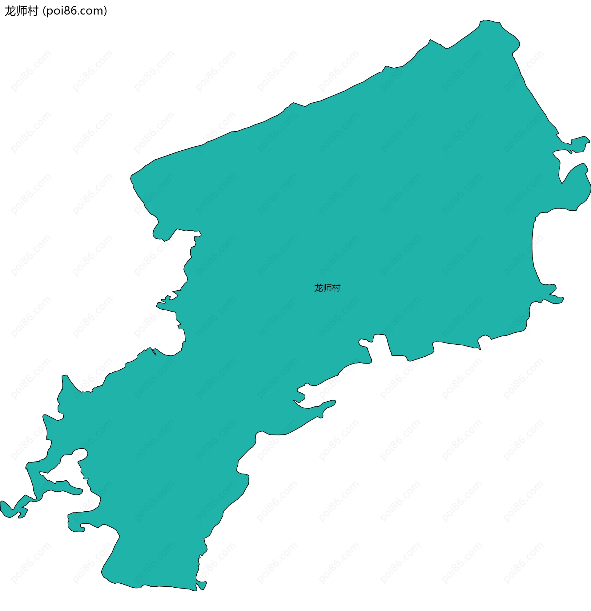 龙师村边界地图