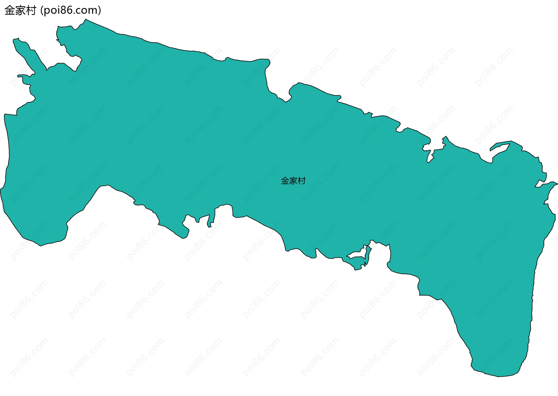 金家村边界地图