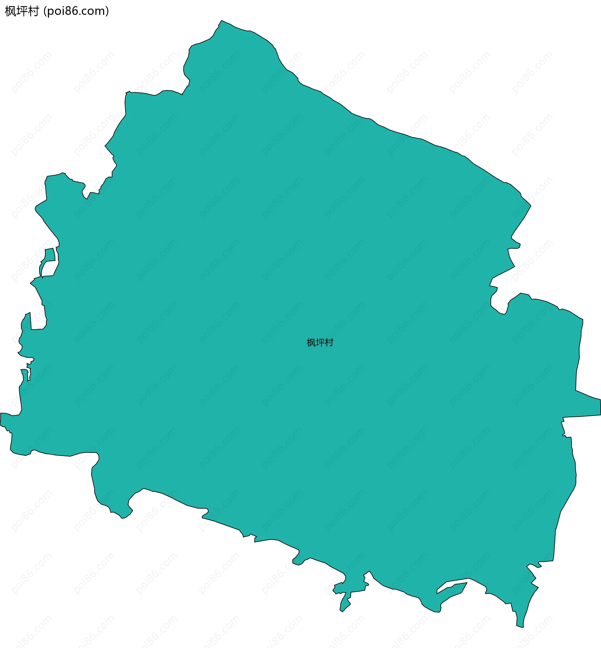 枫坪村边界地图