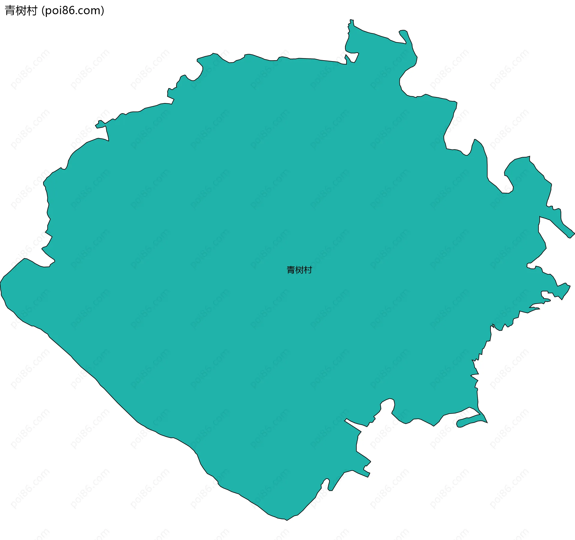 青树村边界地图