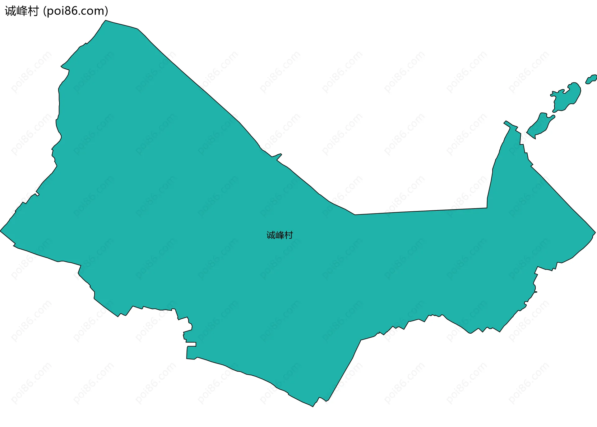 诚峰村边界地图
