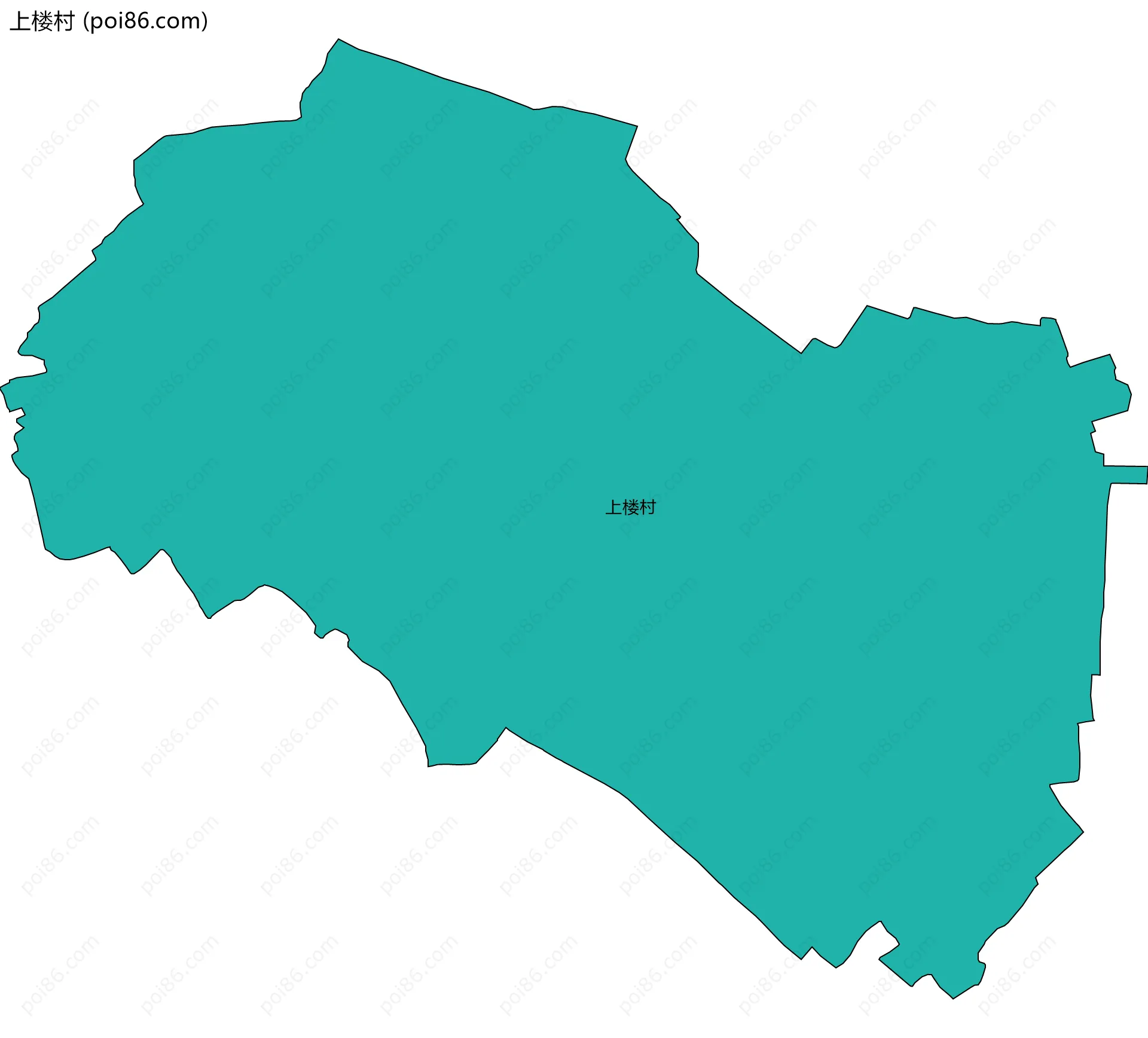 上楼村边界地图