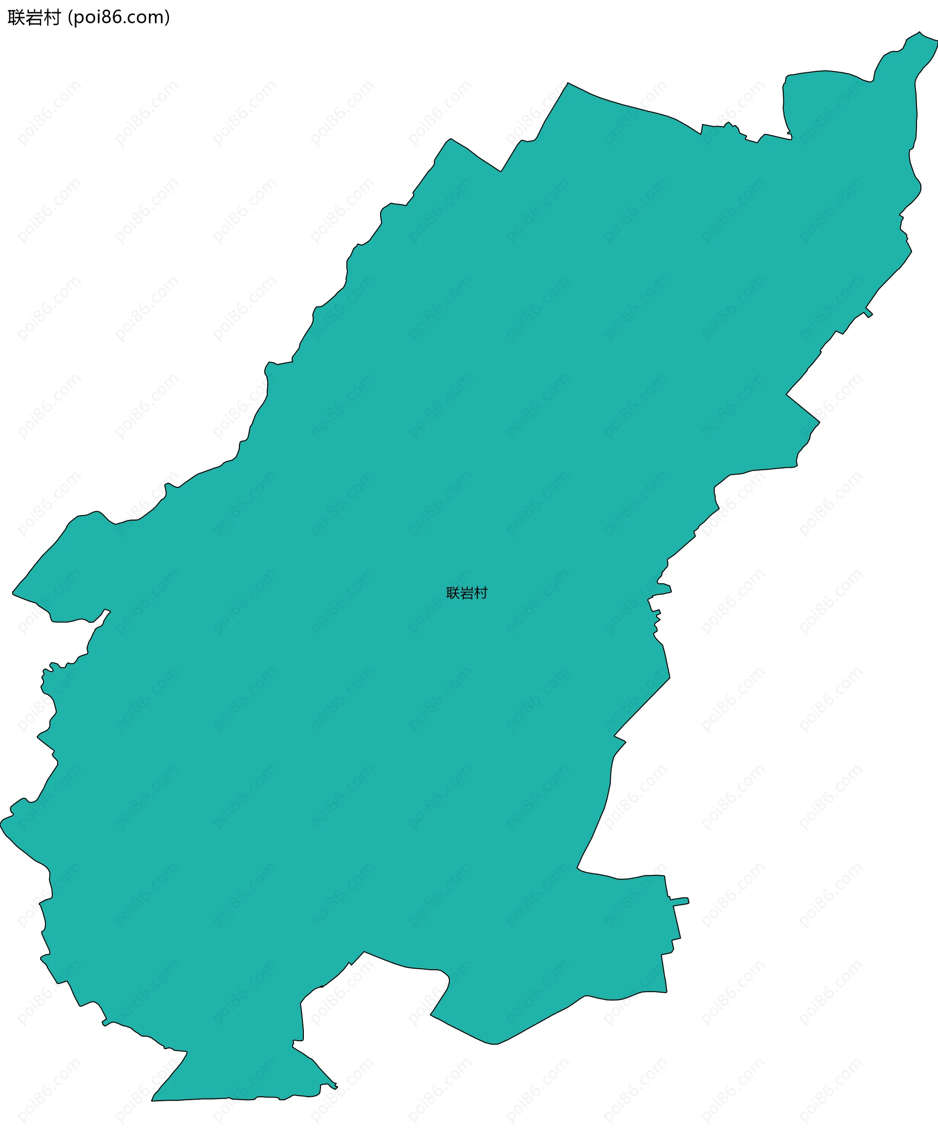 联岩村边界地图