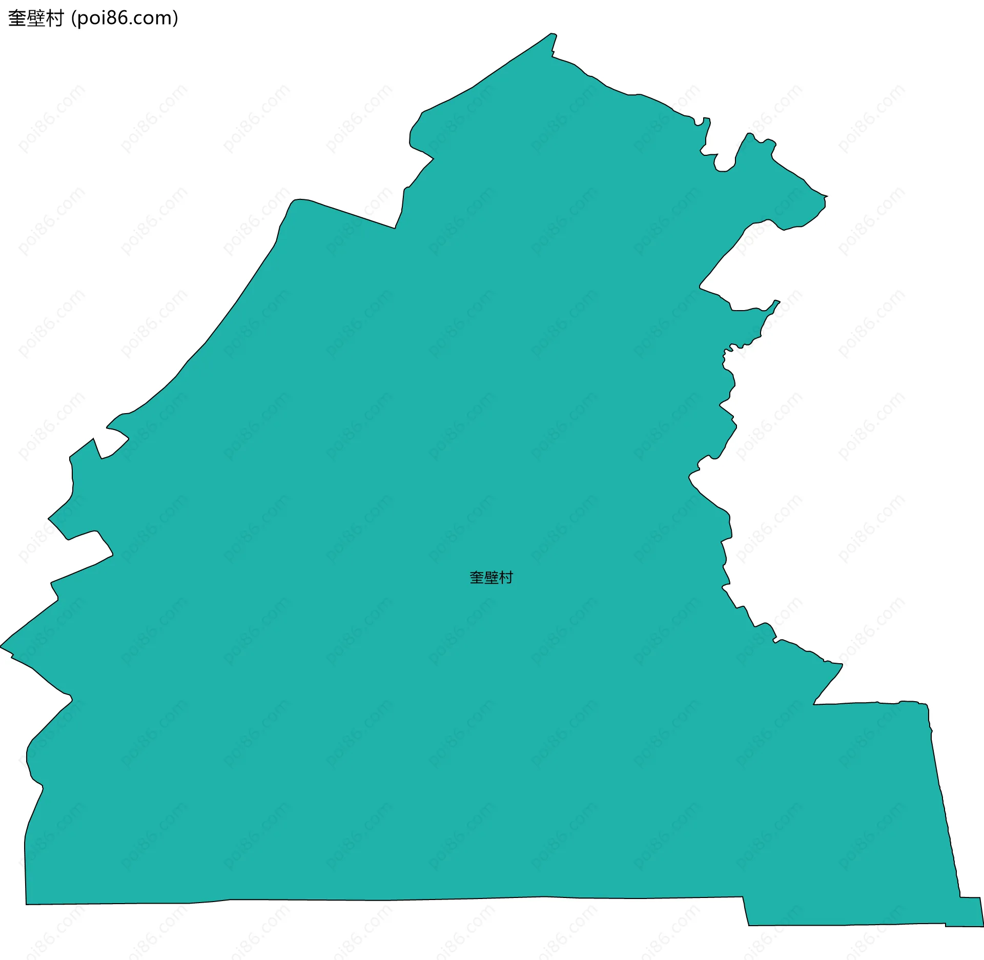 奎壁村边界地图