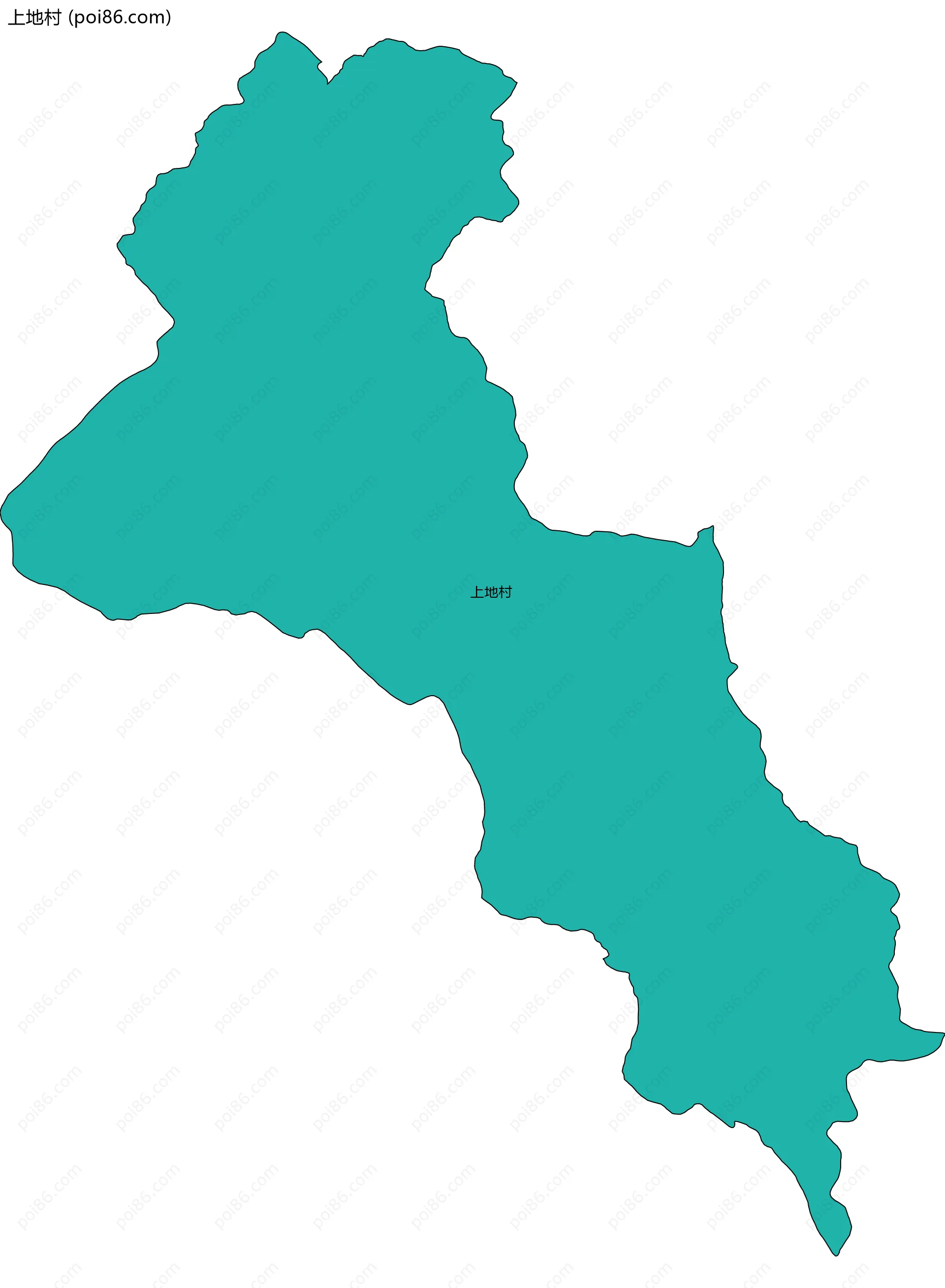 上地村边界地图