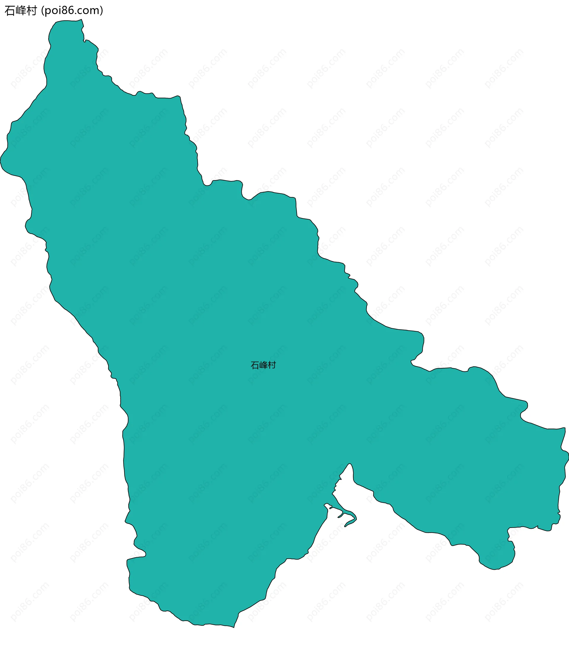 石峰村边界地图