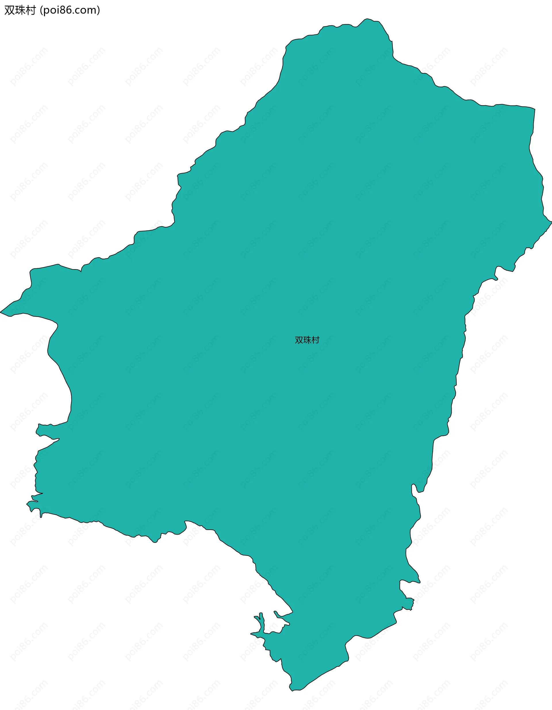 双珠村边界地图