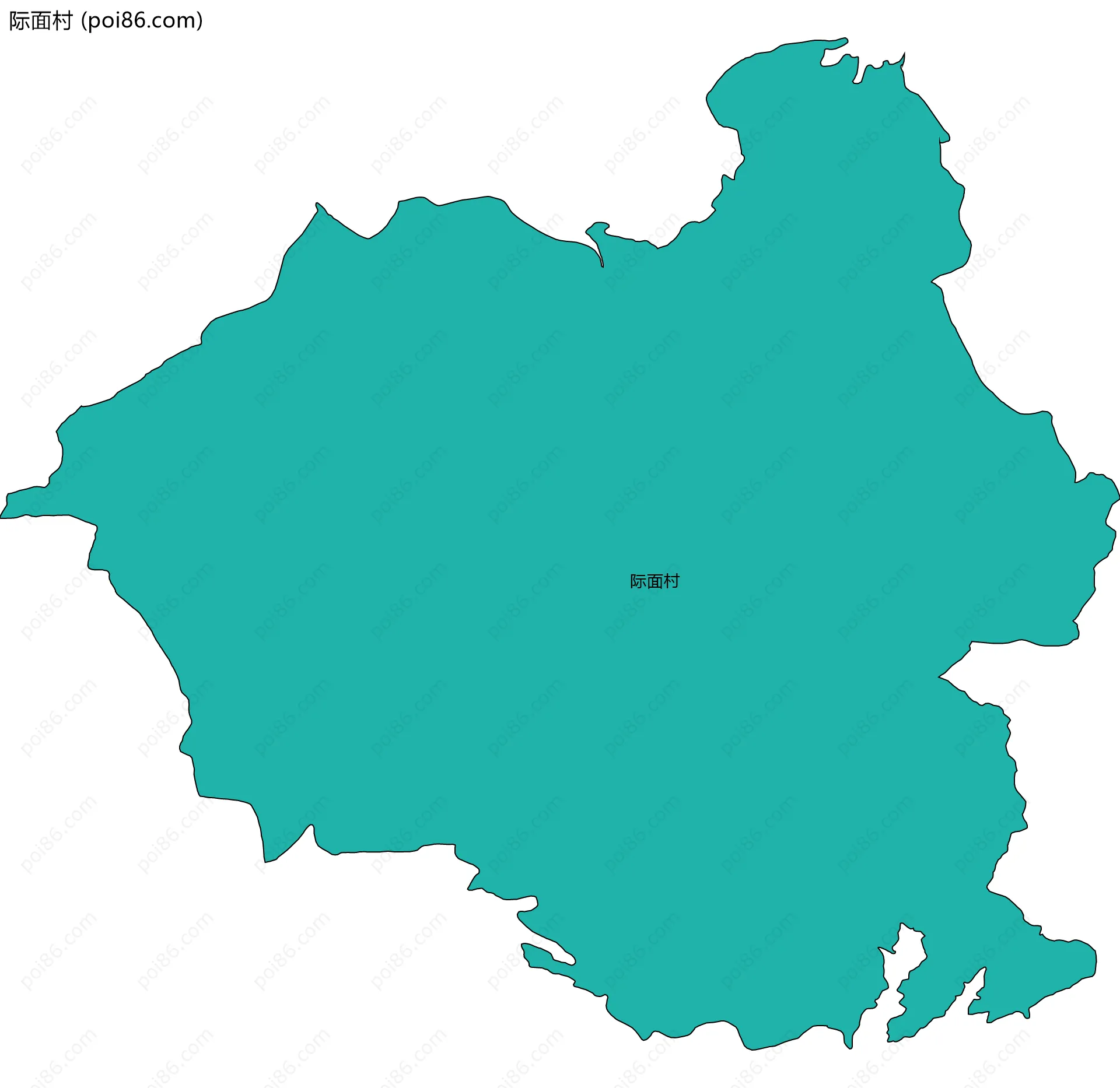 际面村边界地图