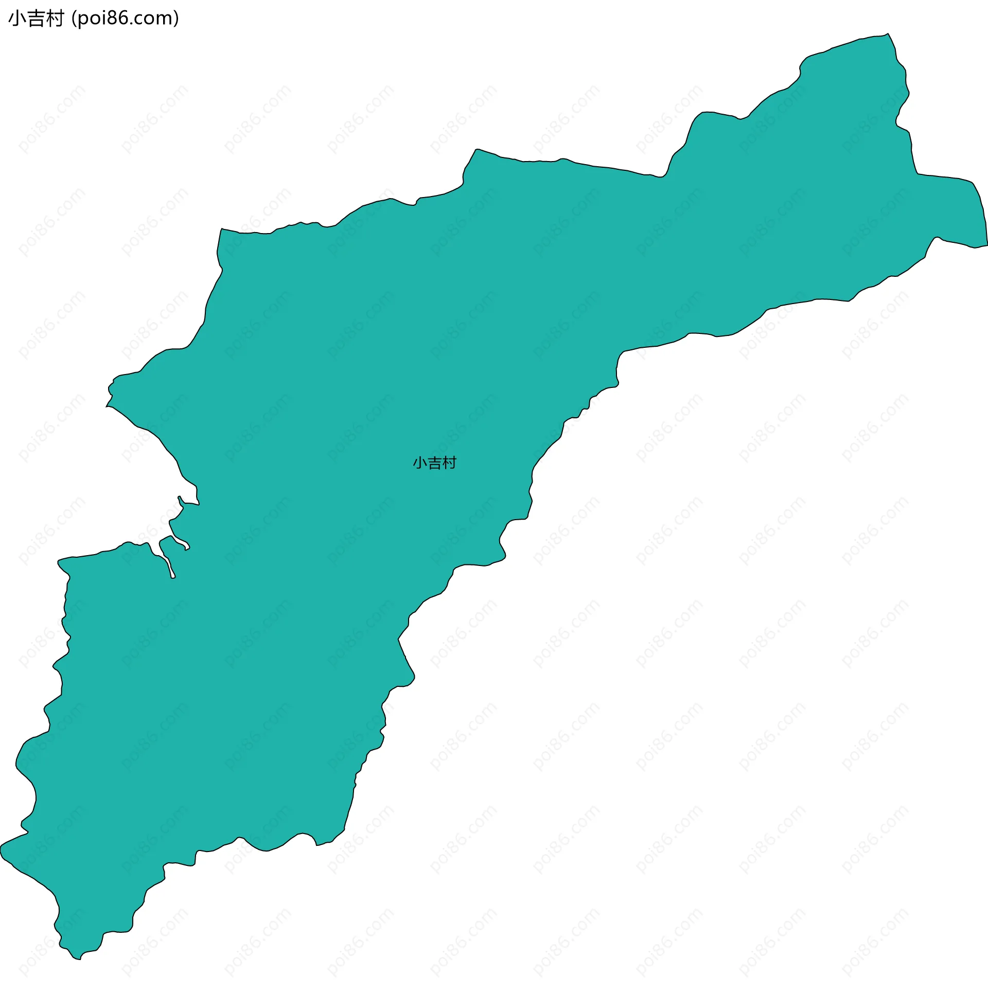 小吉村边界地图