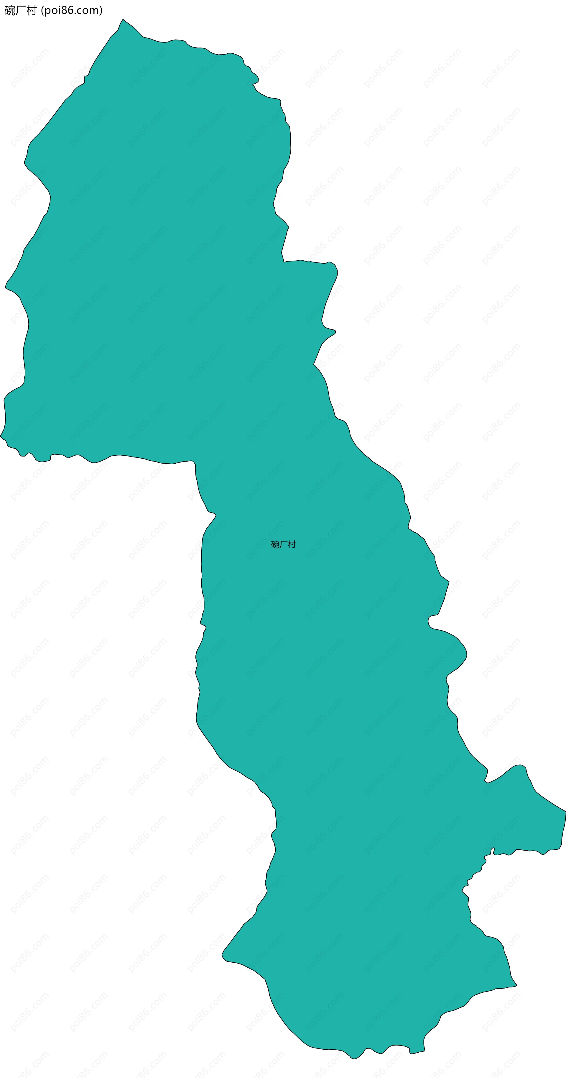 碗厂村边界地图