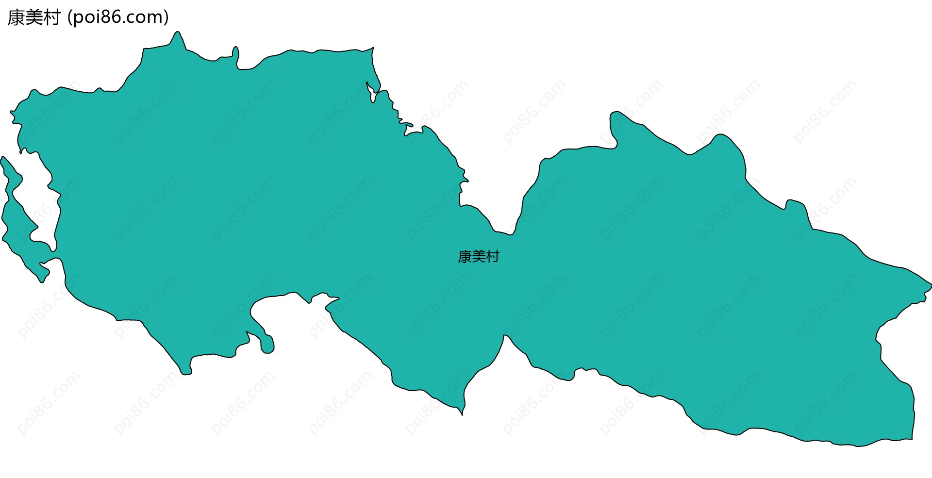康美村边界地图