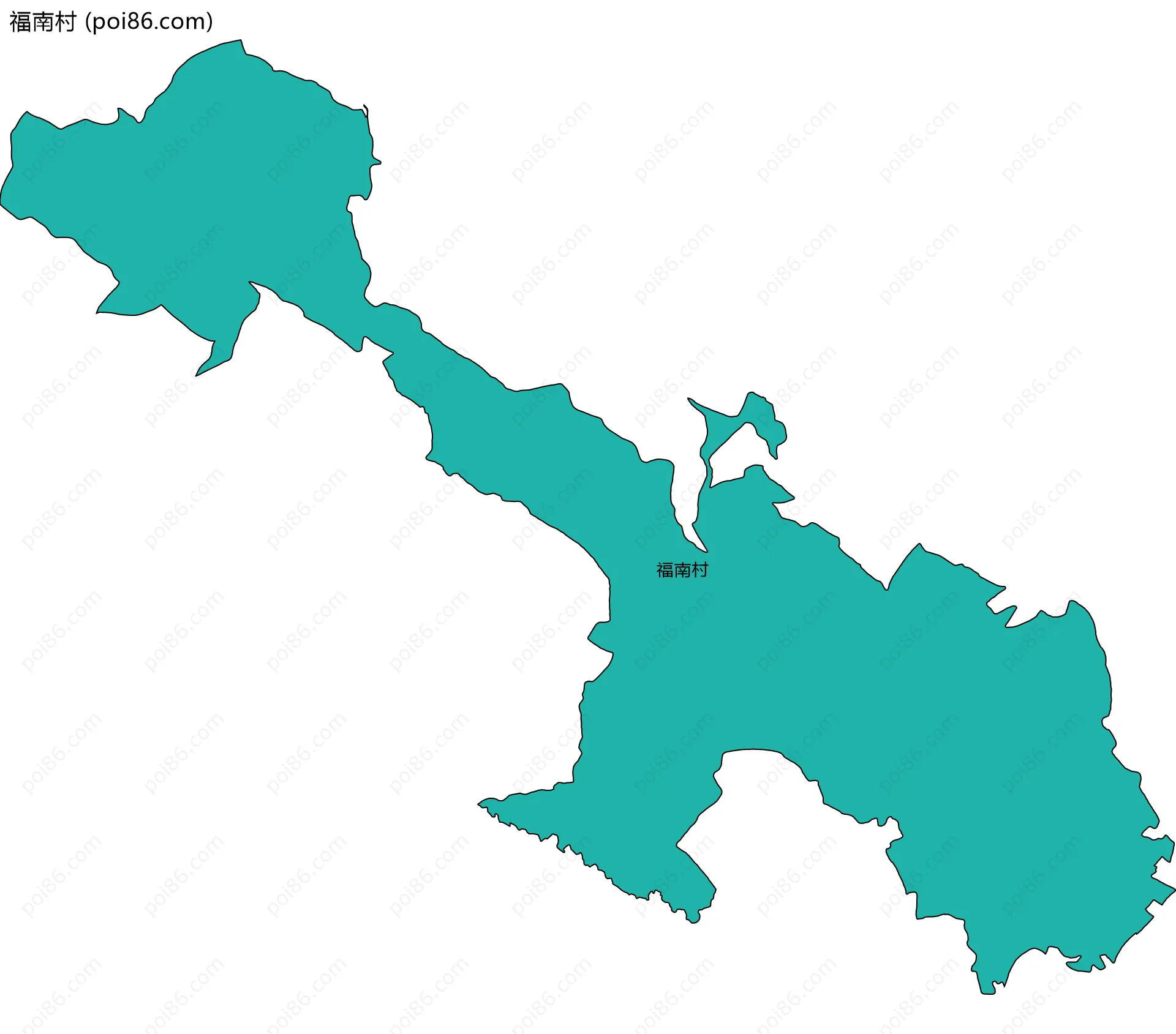 福南村边界地图