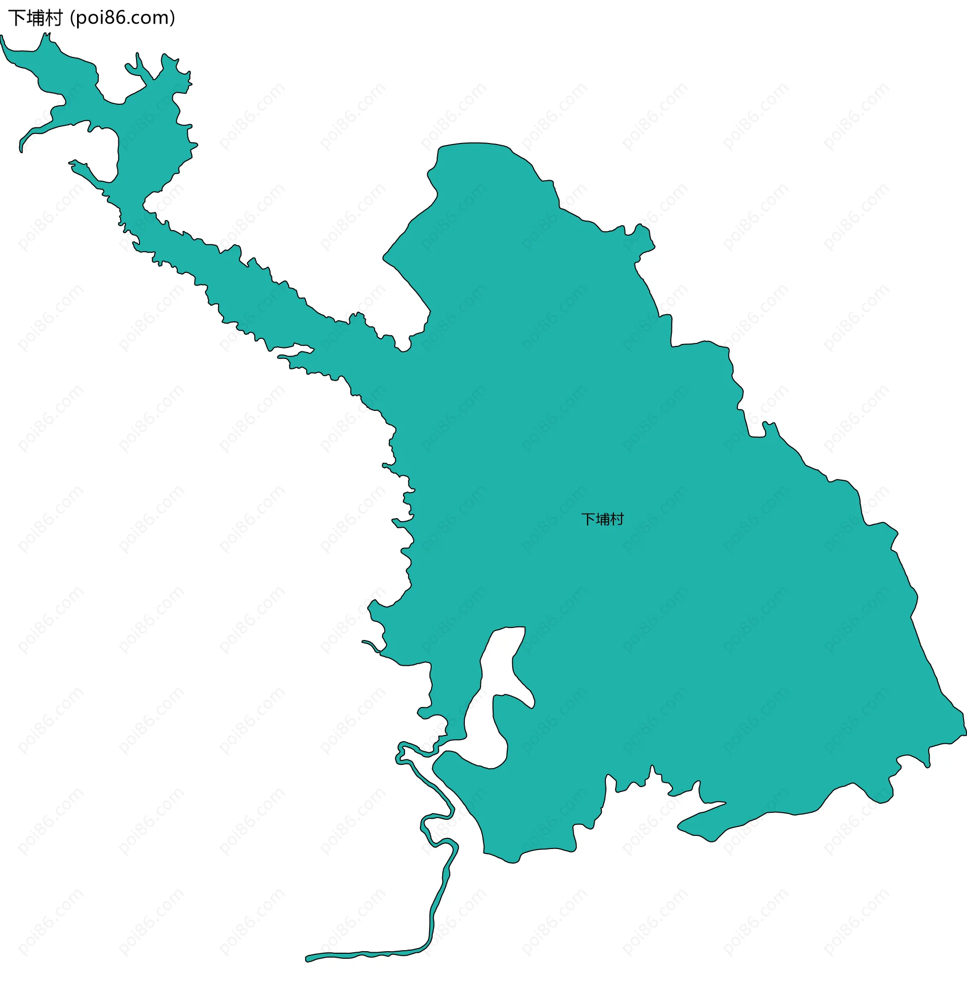 下埔村边界地图
